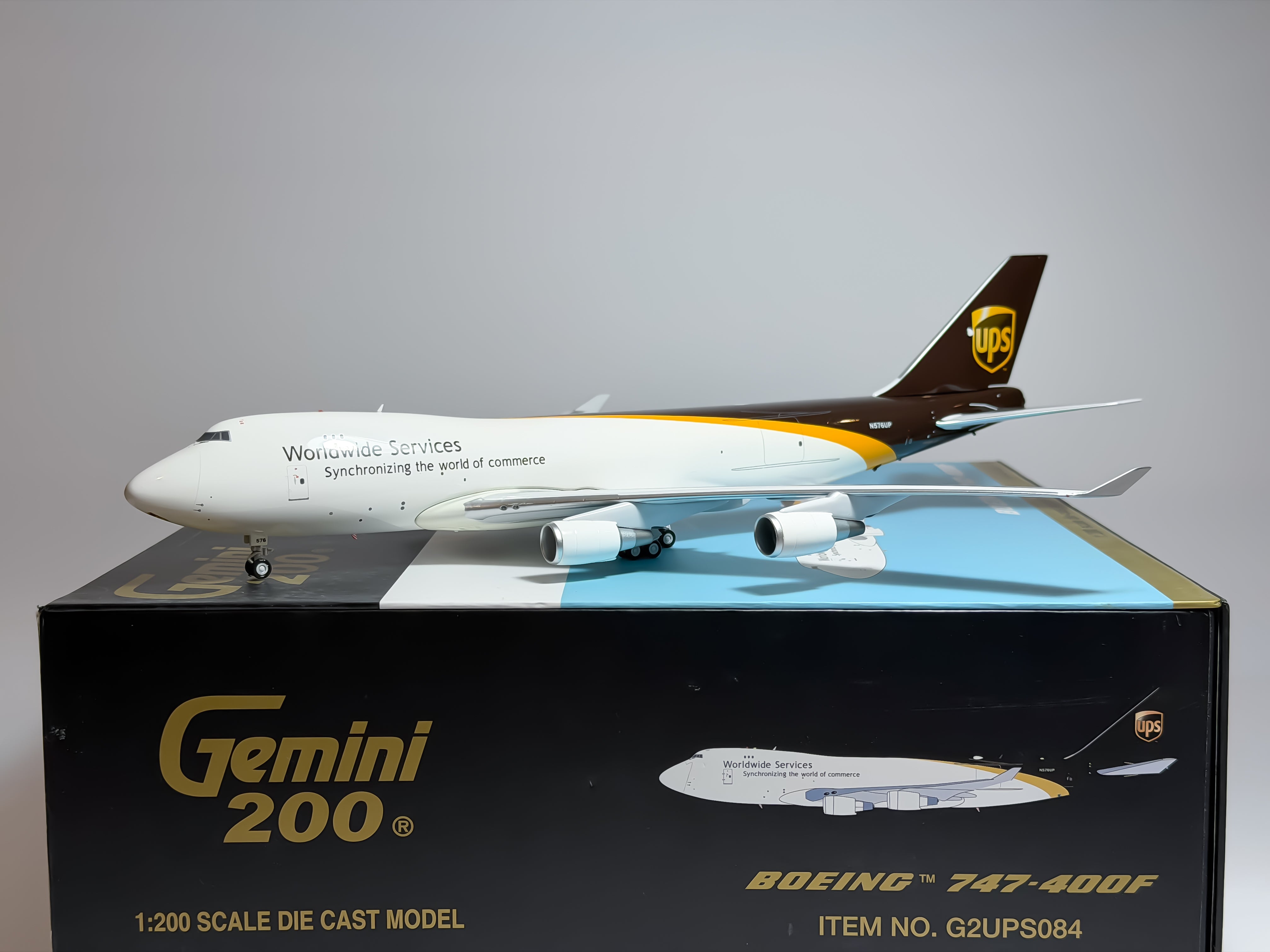 United Parcel Service (UPS) Boeing 747-400F 1:200 Gemini Jets N576UP (G2UPS084)