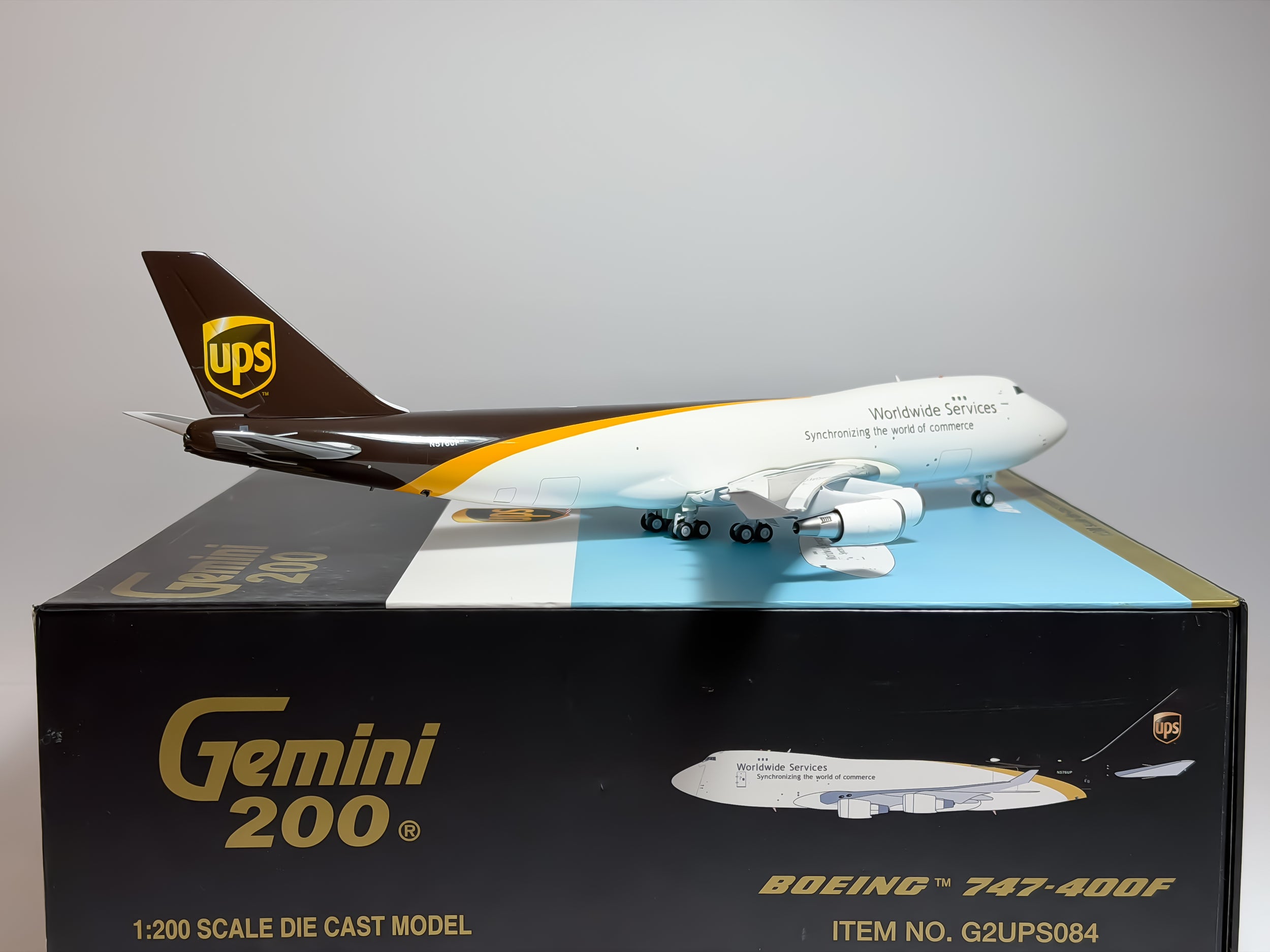 United Parcel Service (UPS) Boeing 747-400F 1:200 Gemini Jets N576UP (G2UPS084)