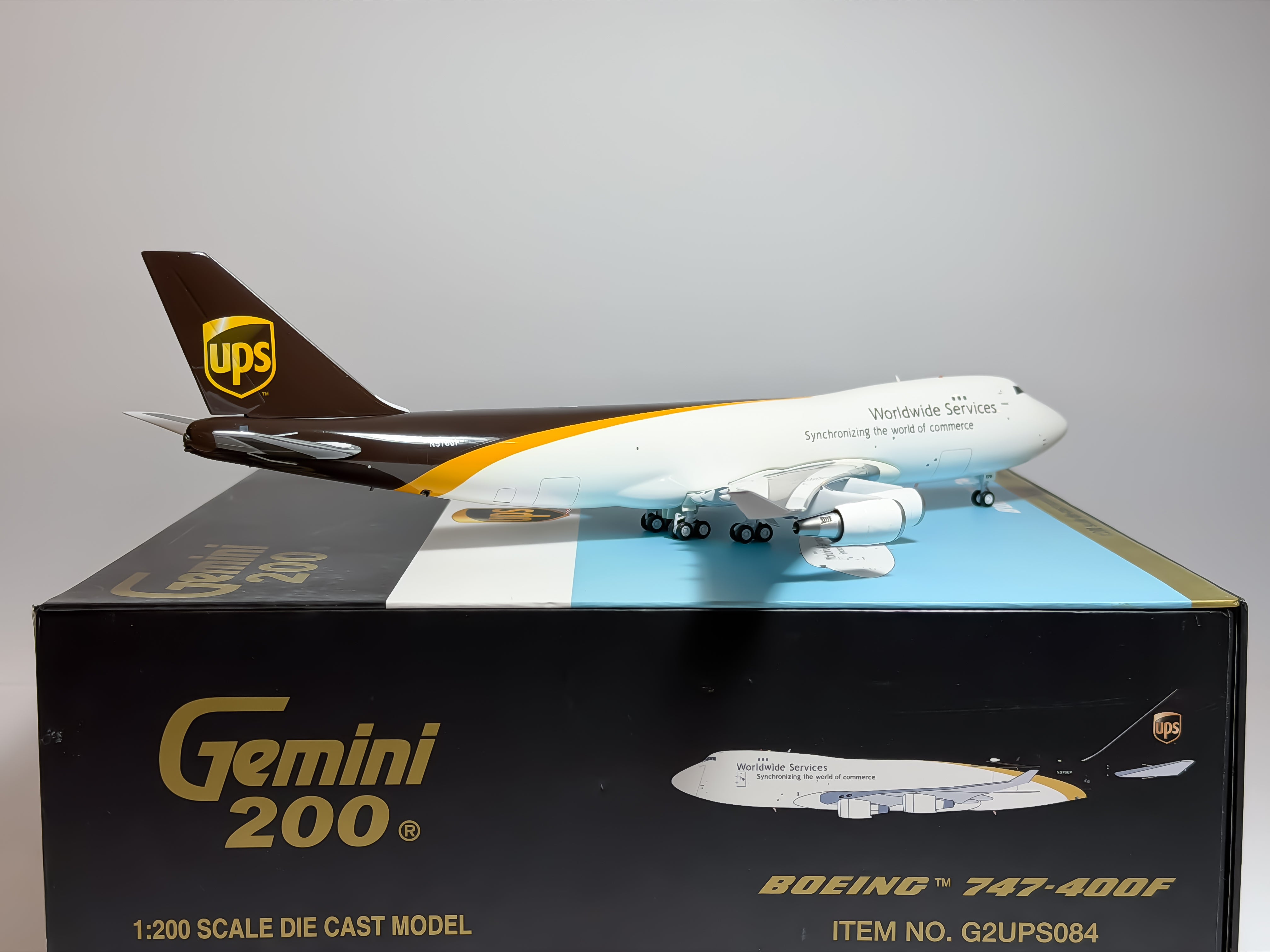 United Parcel Service (UPS) Boeing 747-400F 1:200 Gemini Jets N576UP (G2UPS084)