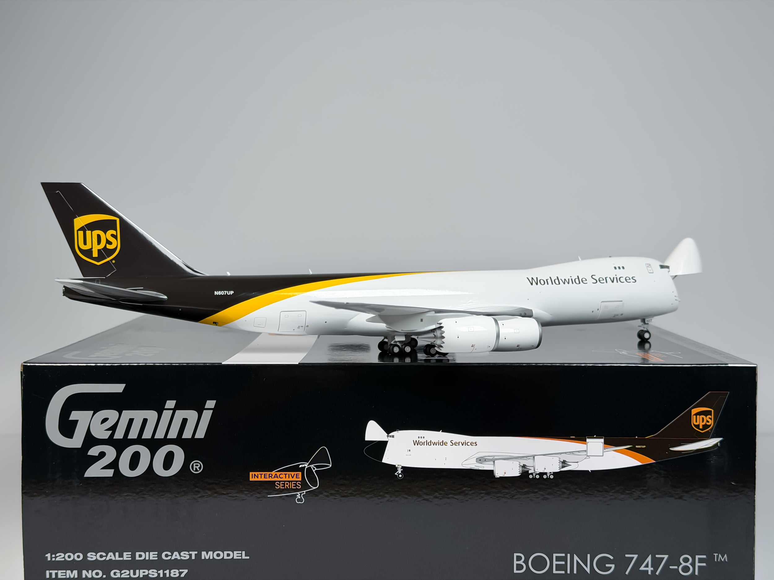 United Parcel Service (UPS) Boeing 747-8F 1:200 Gemini Jets N607UP (G2UPS1187)