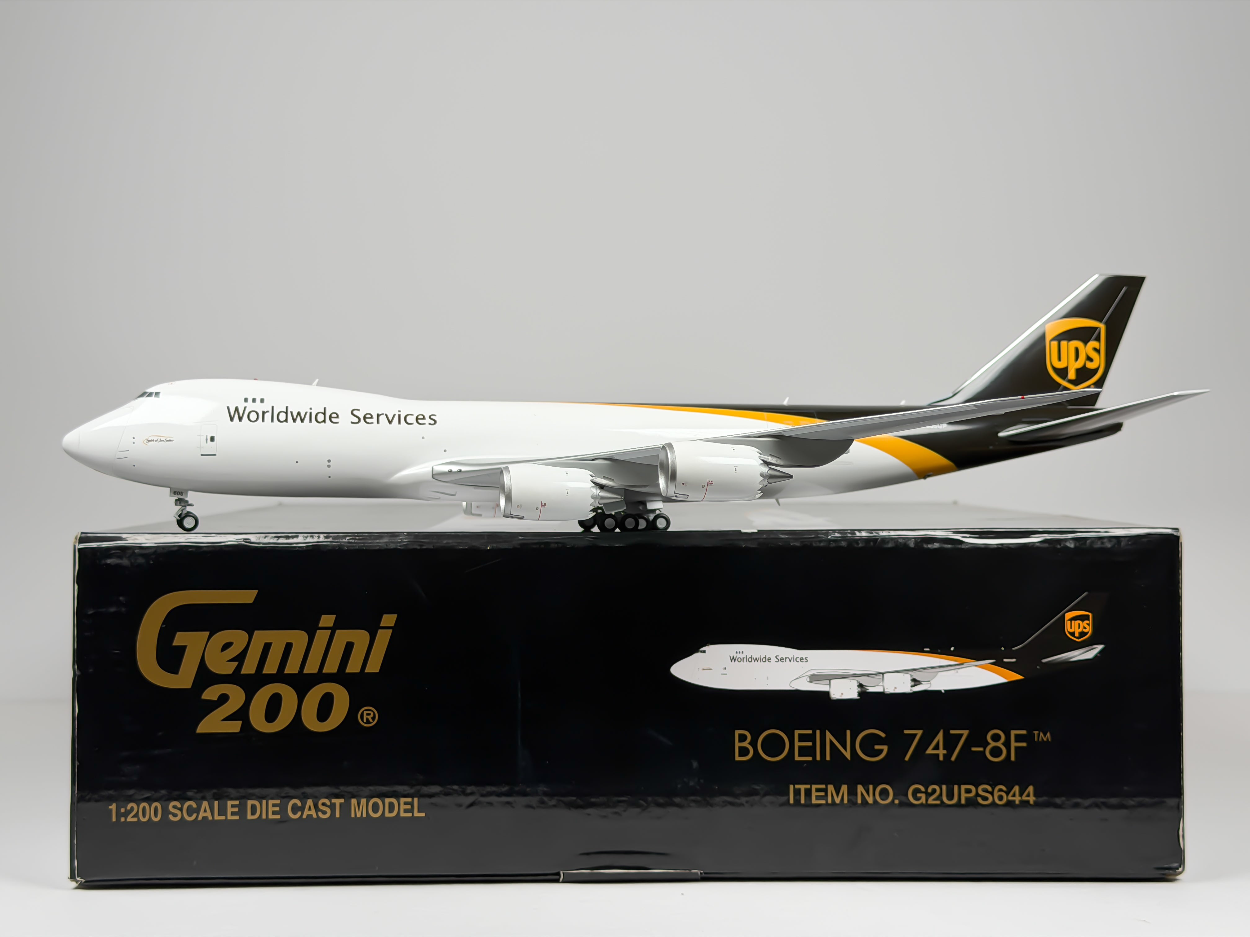 United Parcel Service (UPS) Boeing 747-8F 1:200 Gemini Jets N605UP (G2UPS644)