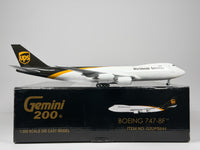 United Parcel Service (UPS) Boeing 747-8F 1:200 Gemini Jets N605UP (G2UPS644)