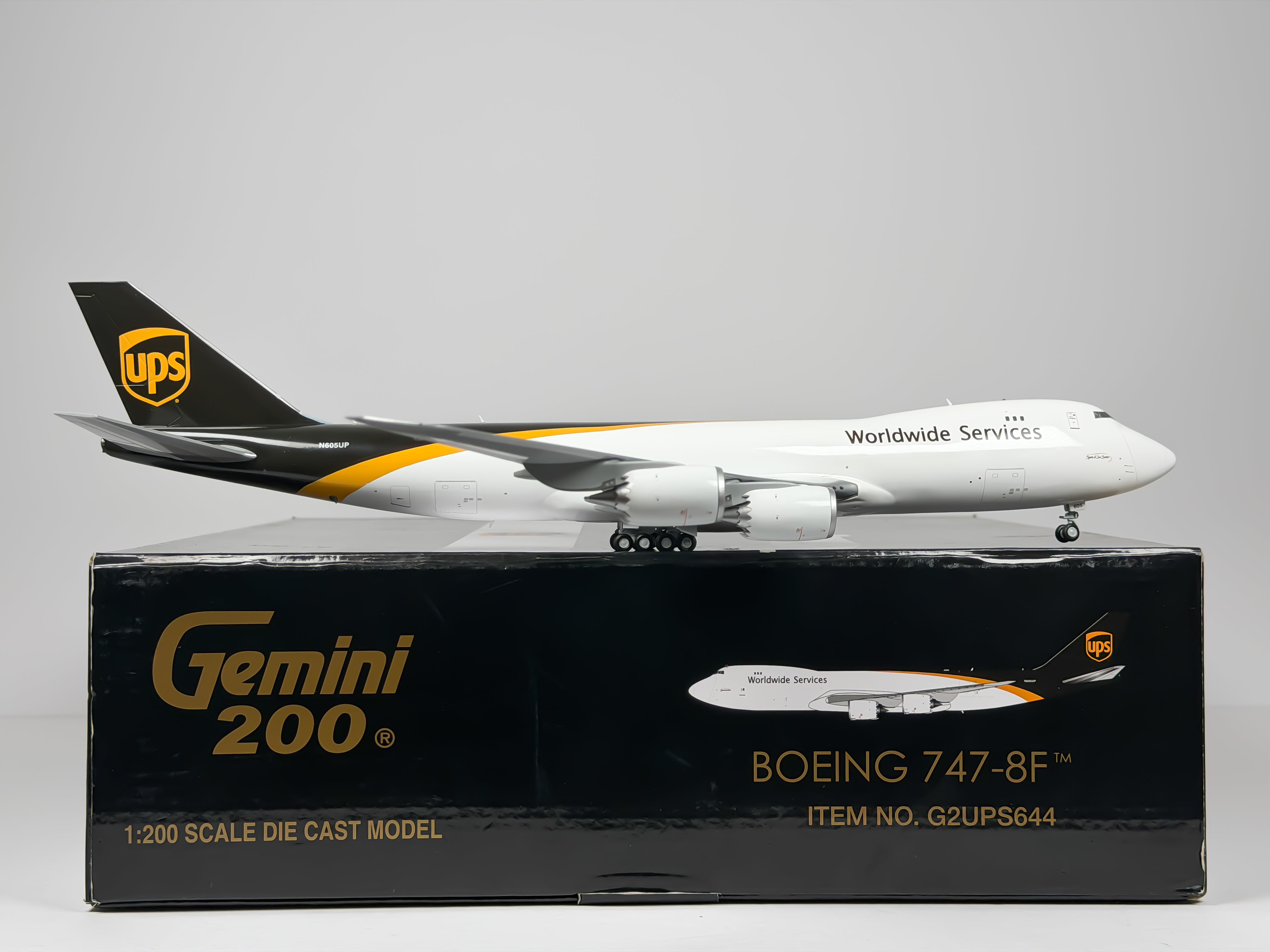 United Parcel Service (UPS) Boeing 747-8F 1:200 Gemini Jets N605UP (G2UPS644)