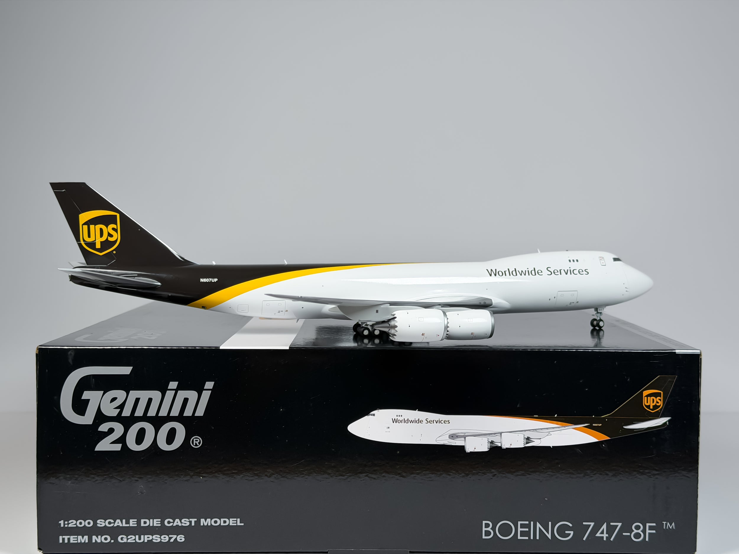 United Parcel Service (UPS) Boeing 747-8F 1:200 Gemini Jets N607UP (G2UPS976)