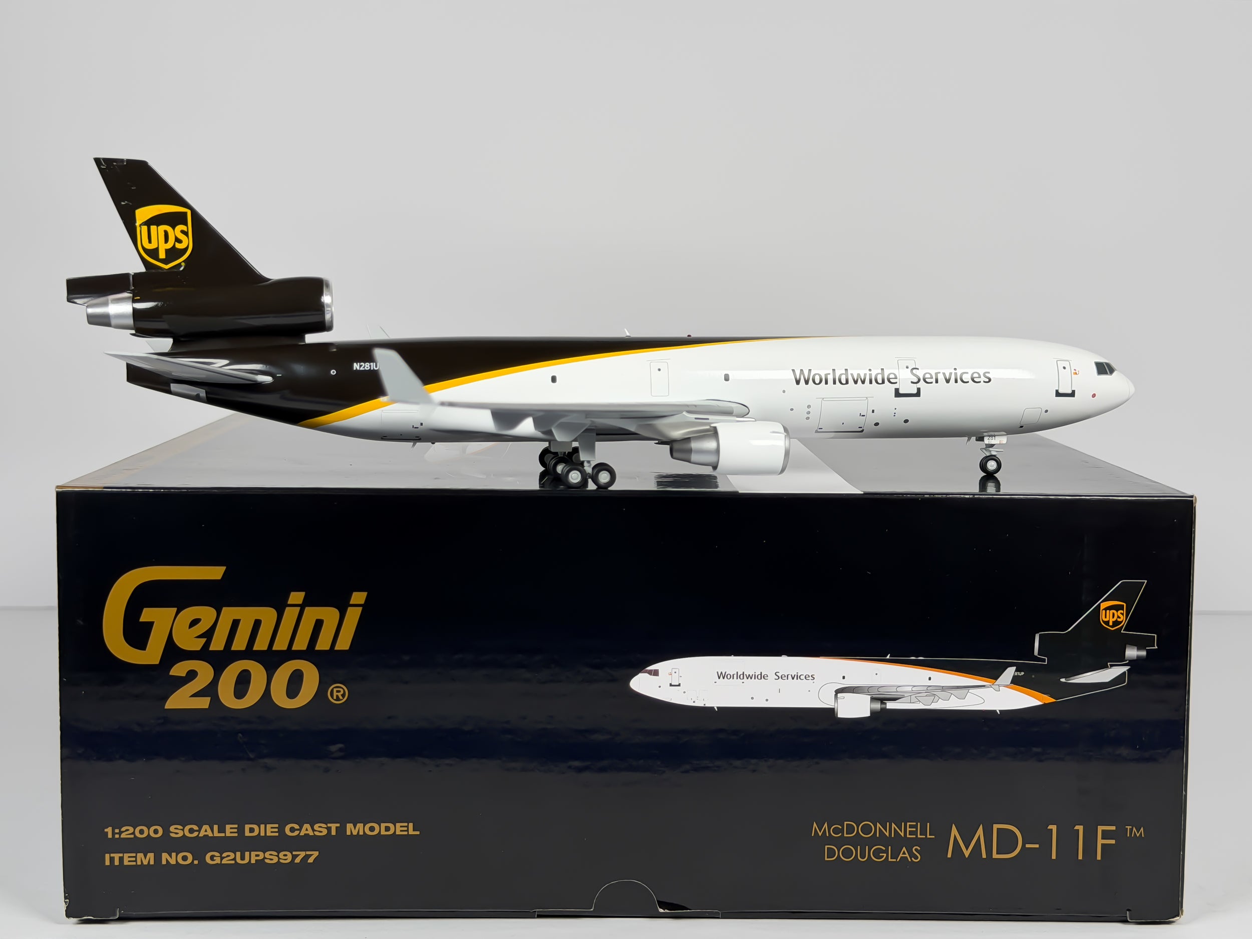 United Parcel Service (UPS) McDonnell Douglas MD-11F 1:200 Gemini Jets N281UP (G2UPS977)