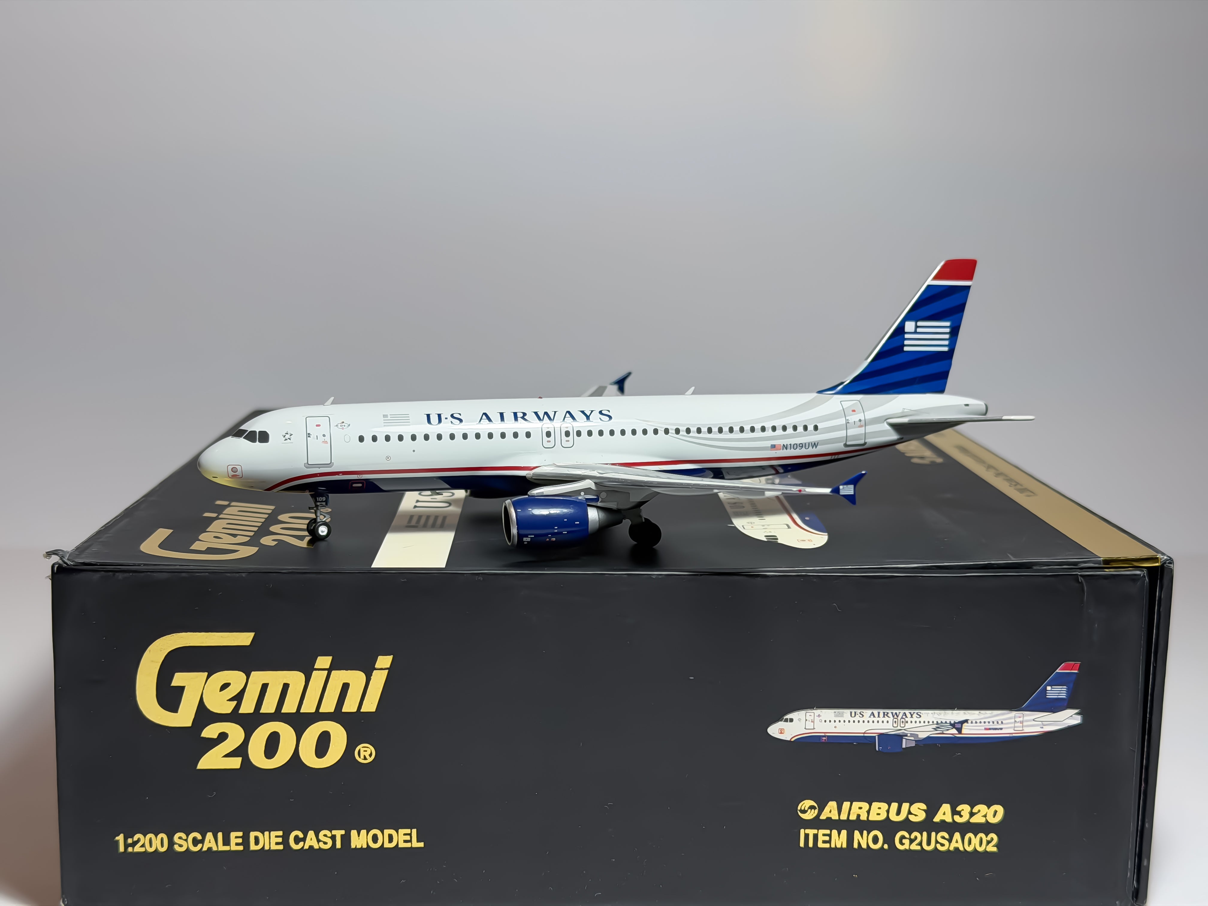 U.S Airways Airbus A320 1:200 Gemini Jets N109UW (G2USA002)