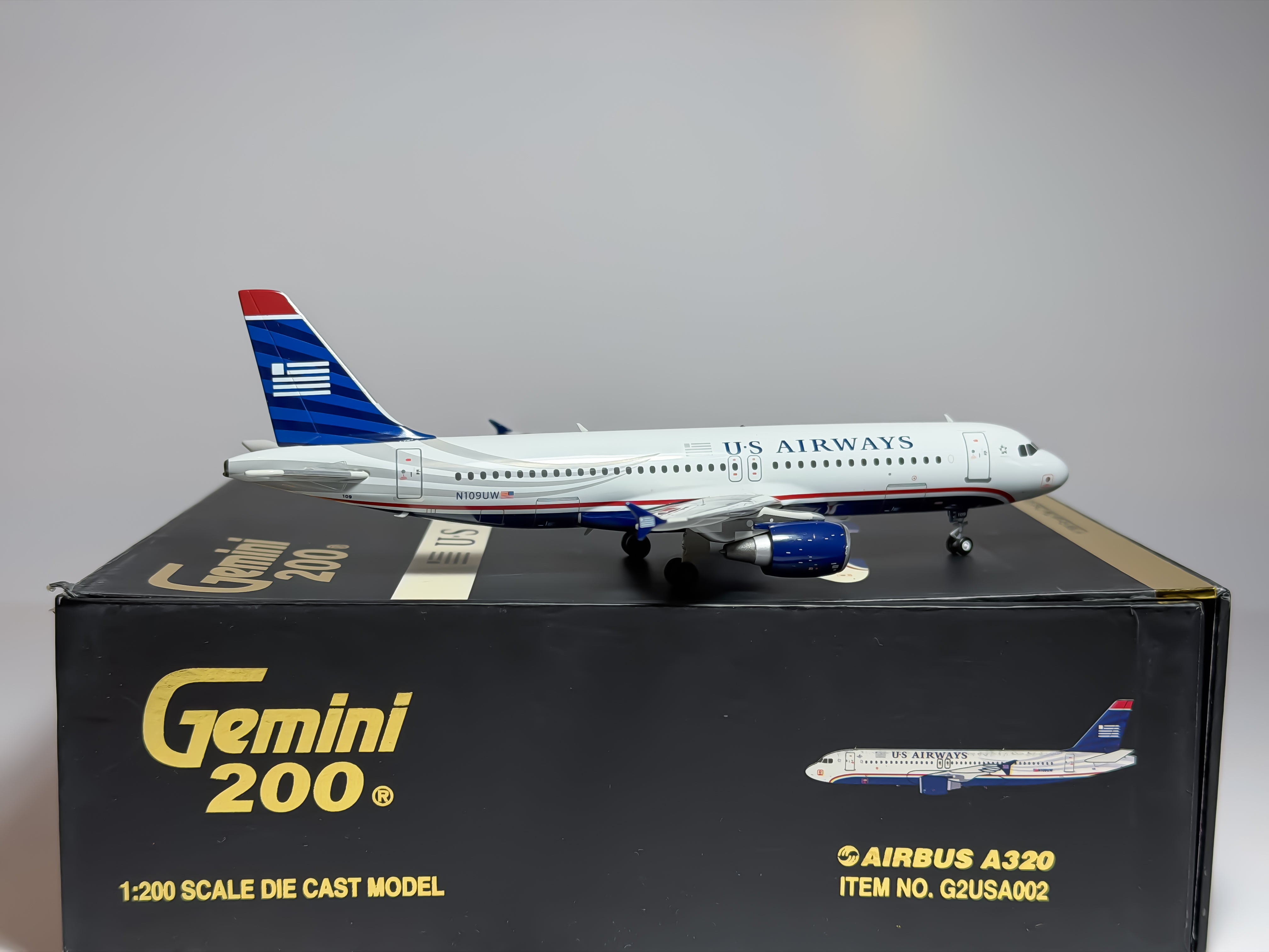 U.S Airways Airbus A320 1:200 Gemini Jets N109UW (G2USA002)