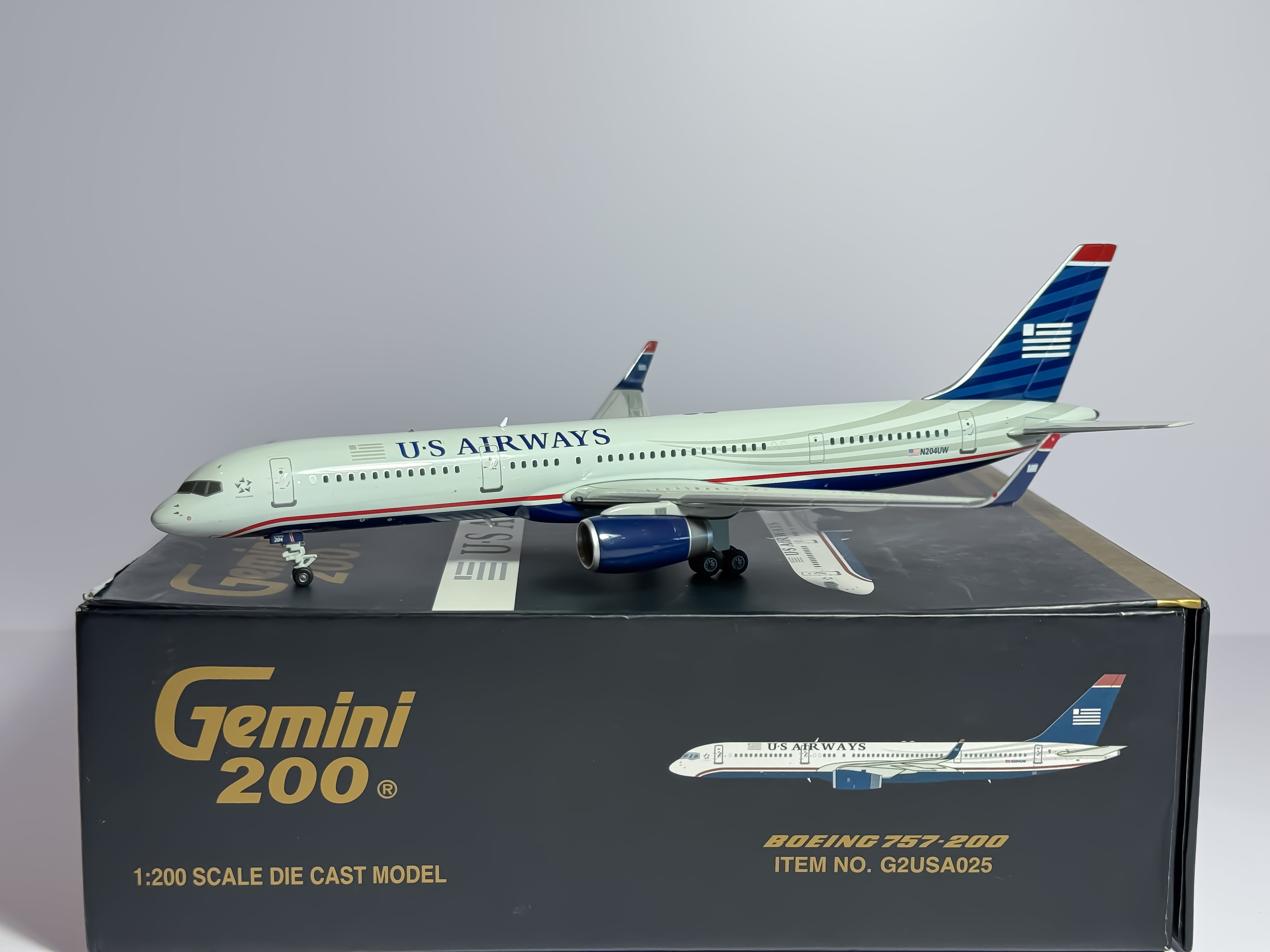 U.S Airways Boeing 757-200 1:200 Gemini Jets N204UW (G2USA025)