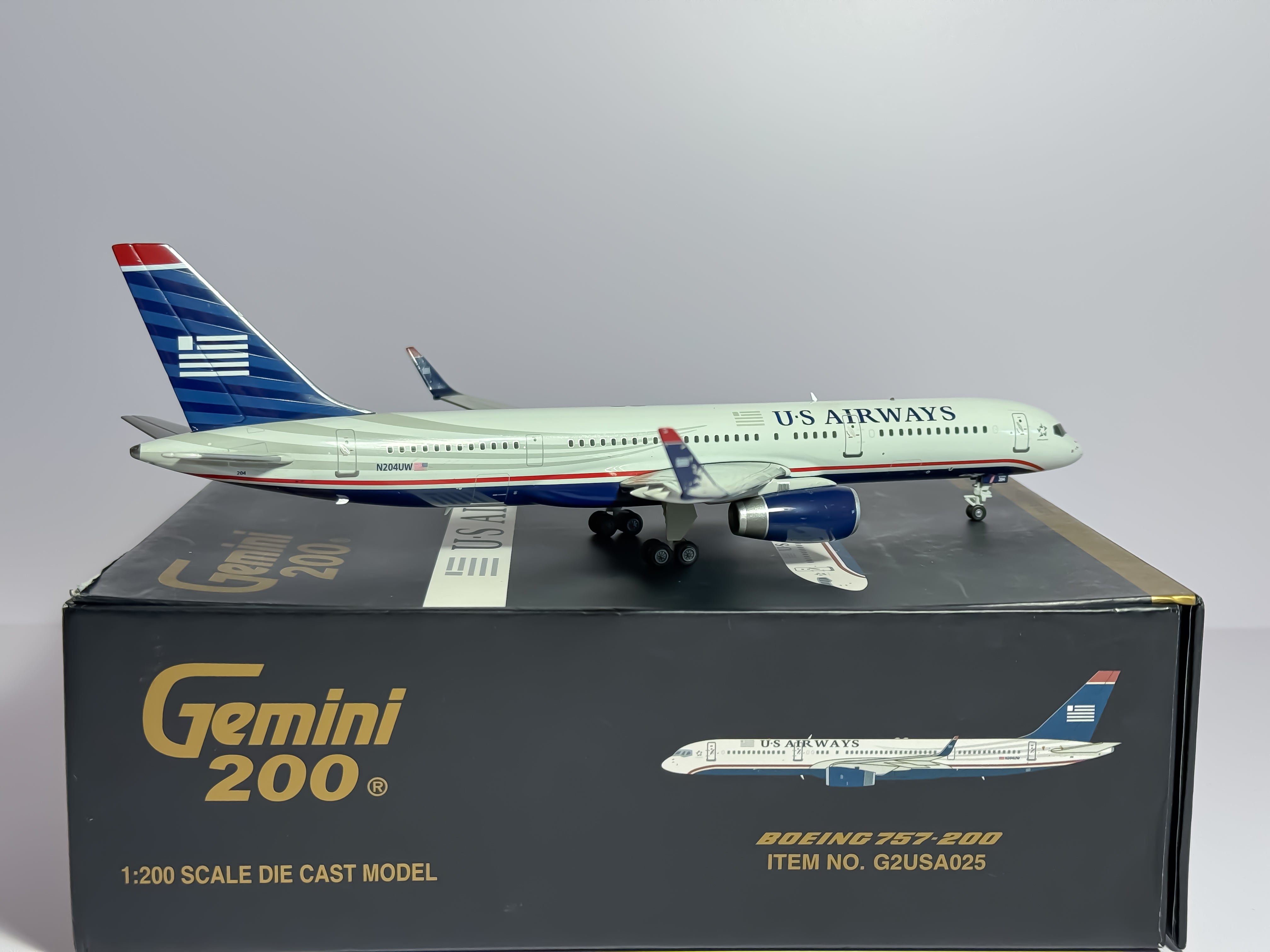 U.S Airways Boeing 757-200 1:200 Gemini Jets N204UW (G2USA025)