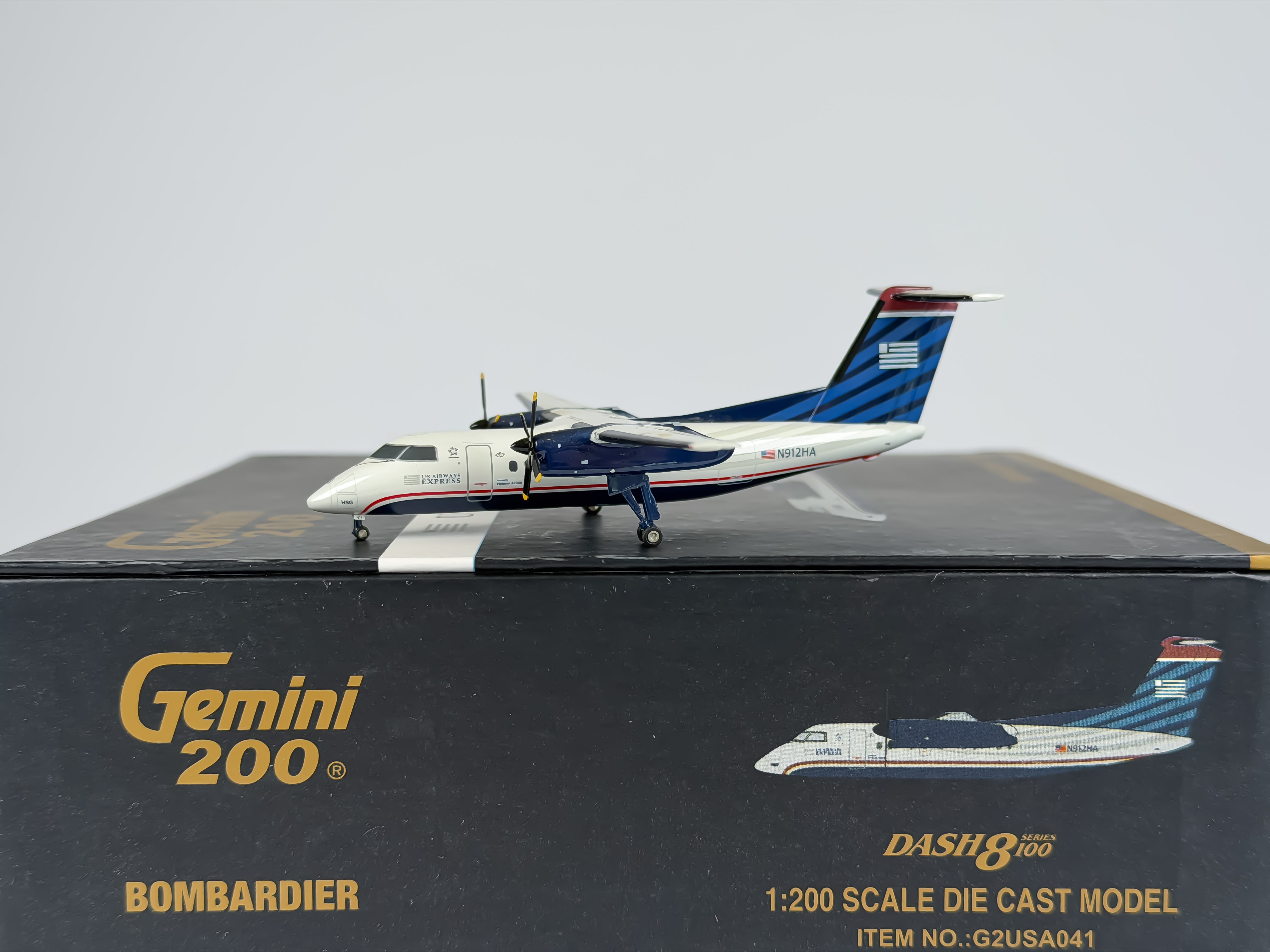 U.S Airways Express De Havilland Dash 8-100 1:200 Gemini Jets N912HA (G2USA041)