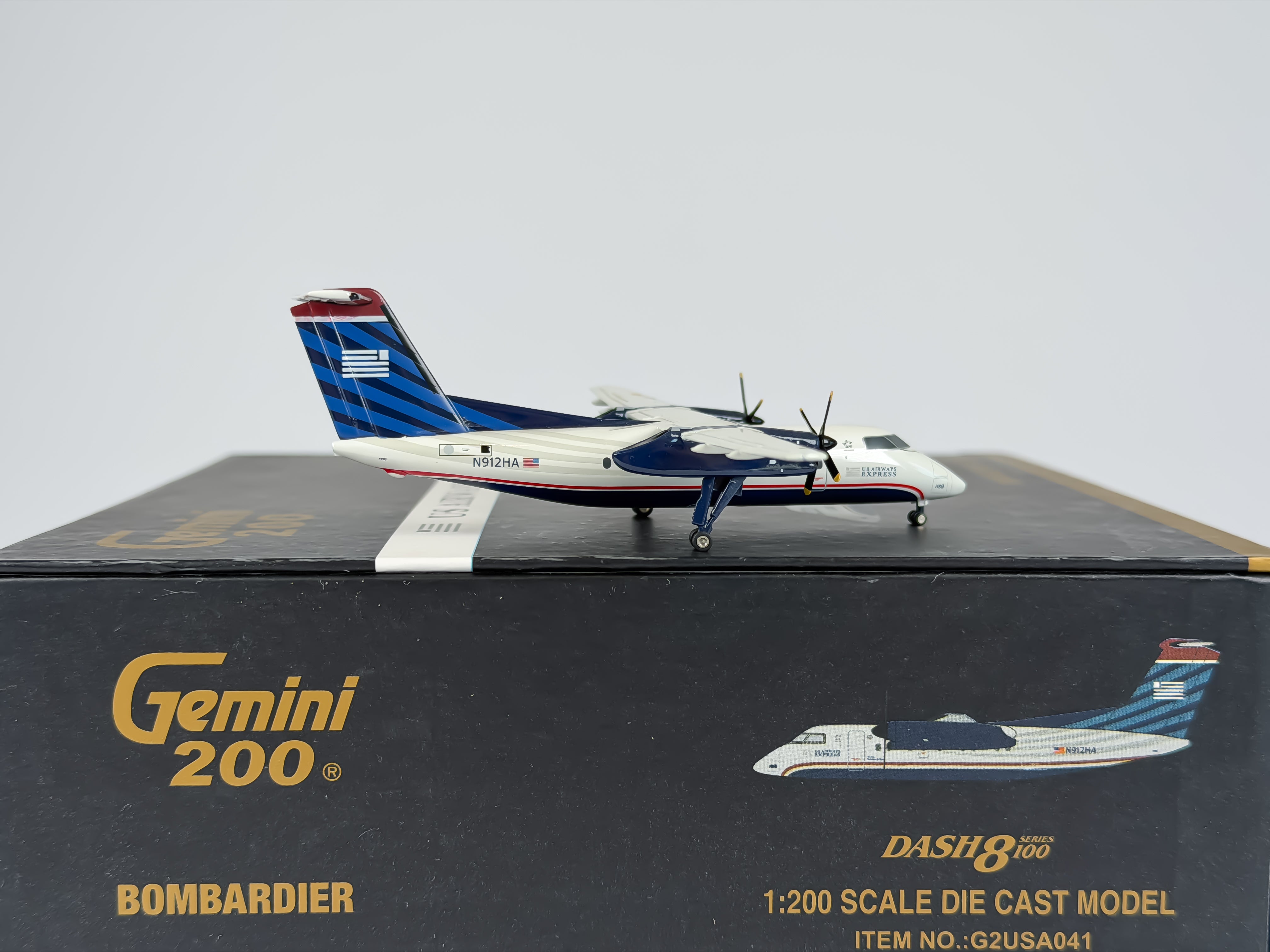 U.S Airways Express De Havilland Dash 8-100 1:200 Gemini Jets N912HA (G2USA041)