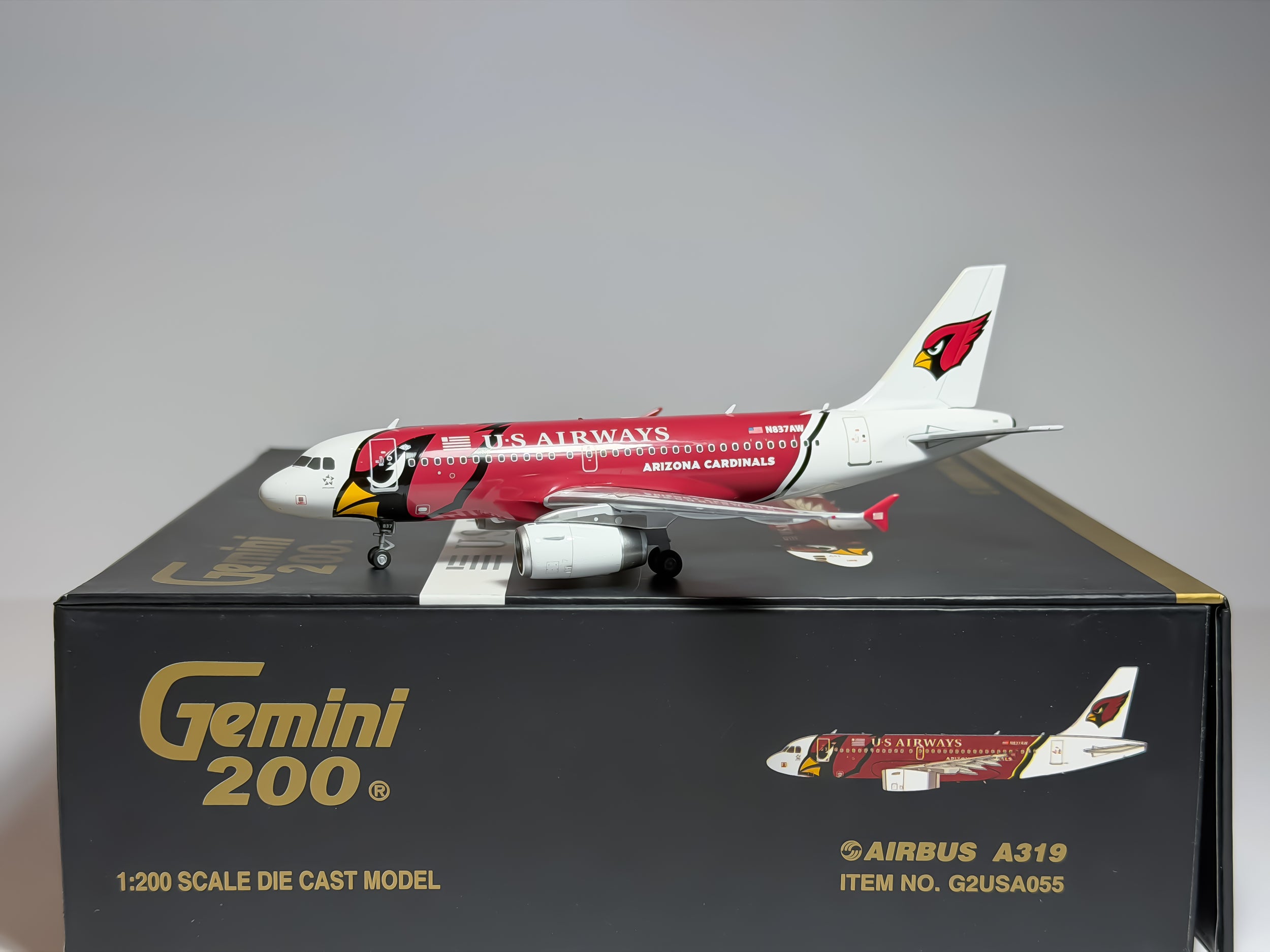 US Airways Airbus A319 1:200 Gemini Jets N837AW (G2USA055)
