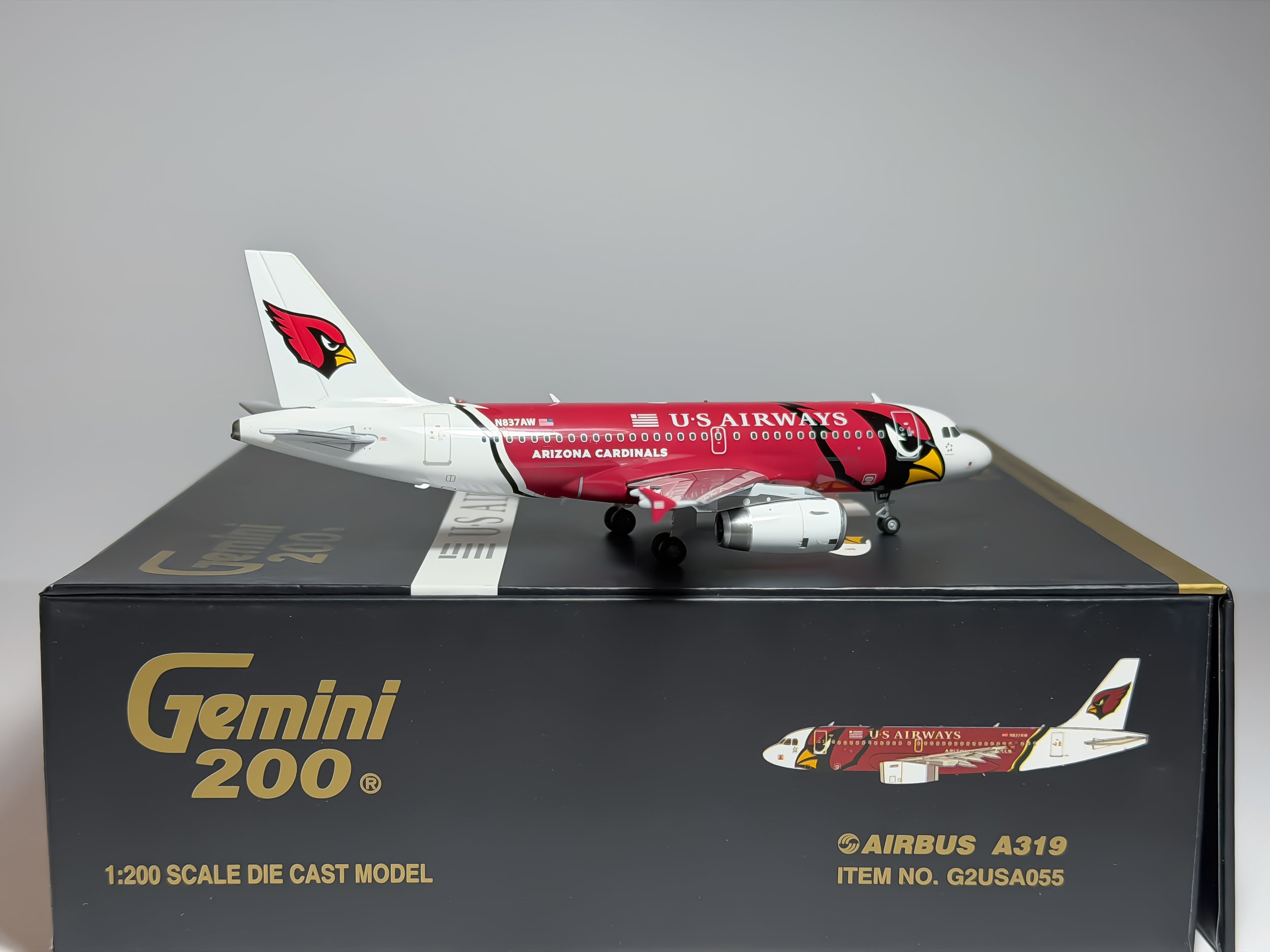 US Airways Airbus A319 1:200 Gemini Jets N837AW (G2USA055)