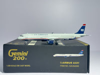 U.S Airways Airbus A321 1:200 Gemini Jets N193UW (G2USA056)