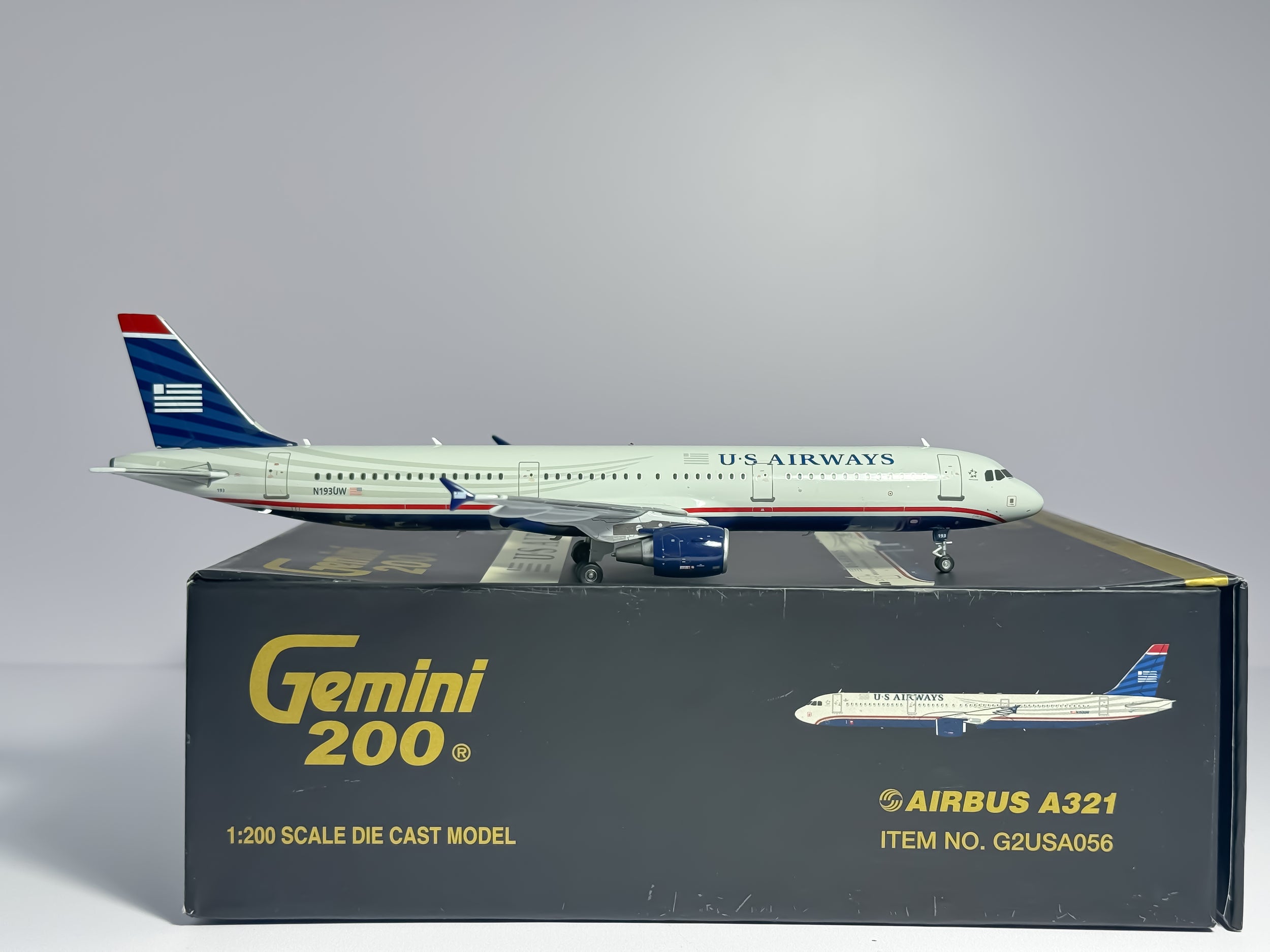 U.S Airways Airbus A321 1:200 Gemini Jets N193UW (G2USA056)