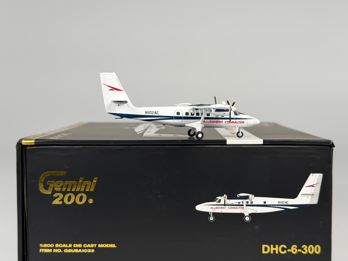Allegheny Commuter De Havilland DHC-6 Twin Otter 1:200 Gemini Jets N102AC (G2USA1033)