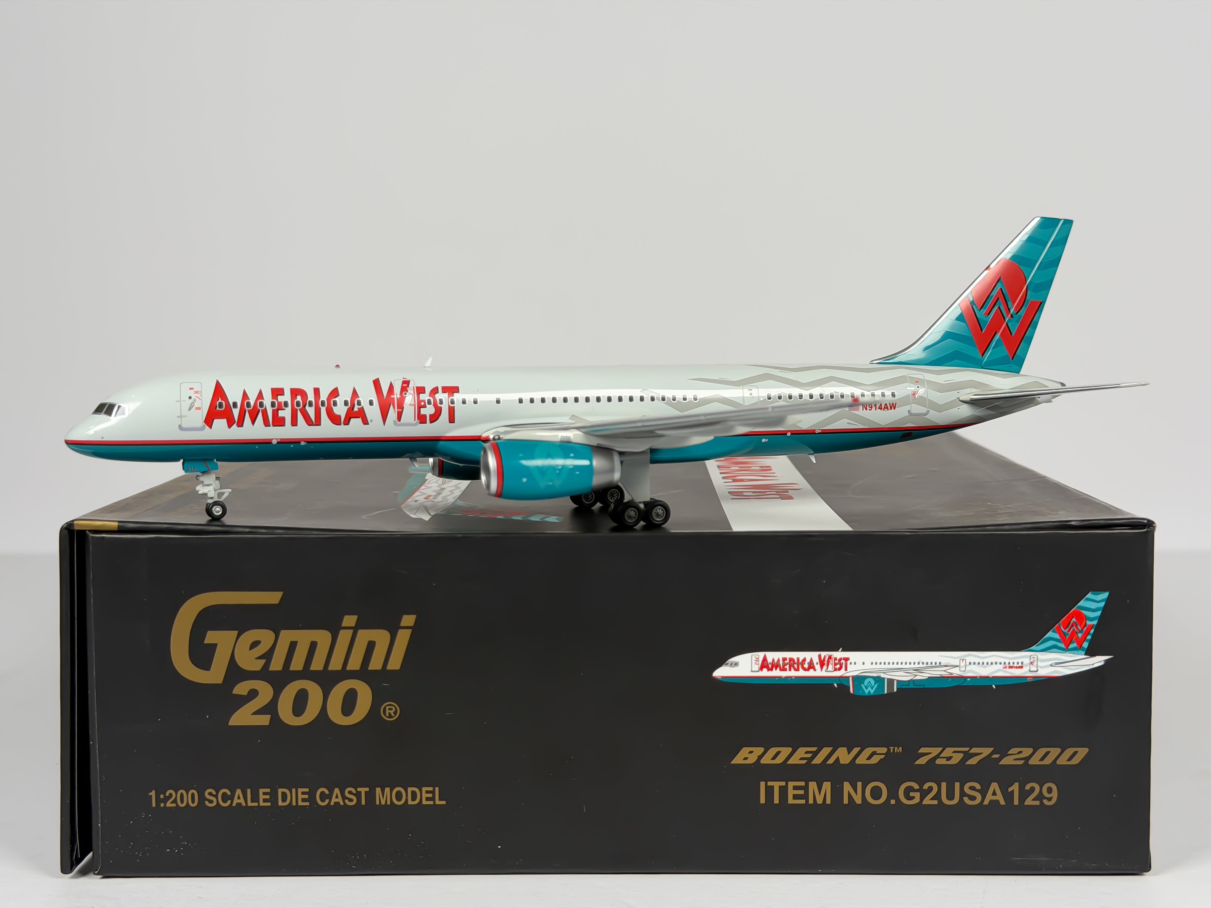 America West Boeing 757-200 1:200 Gemini Jets N914AW (G2USA129)