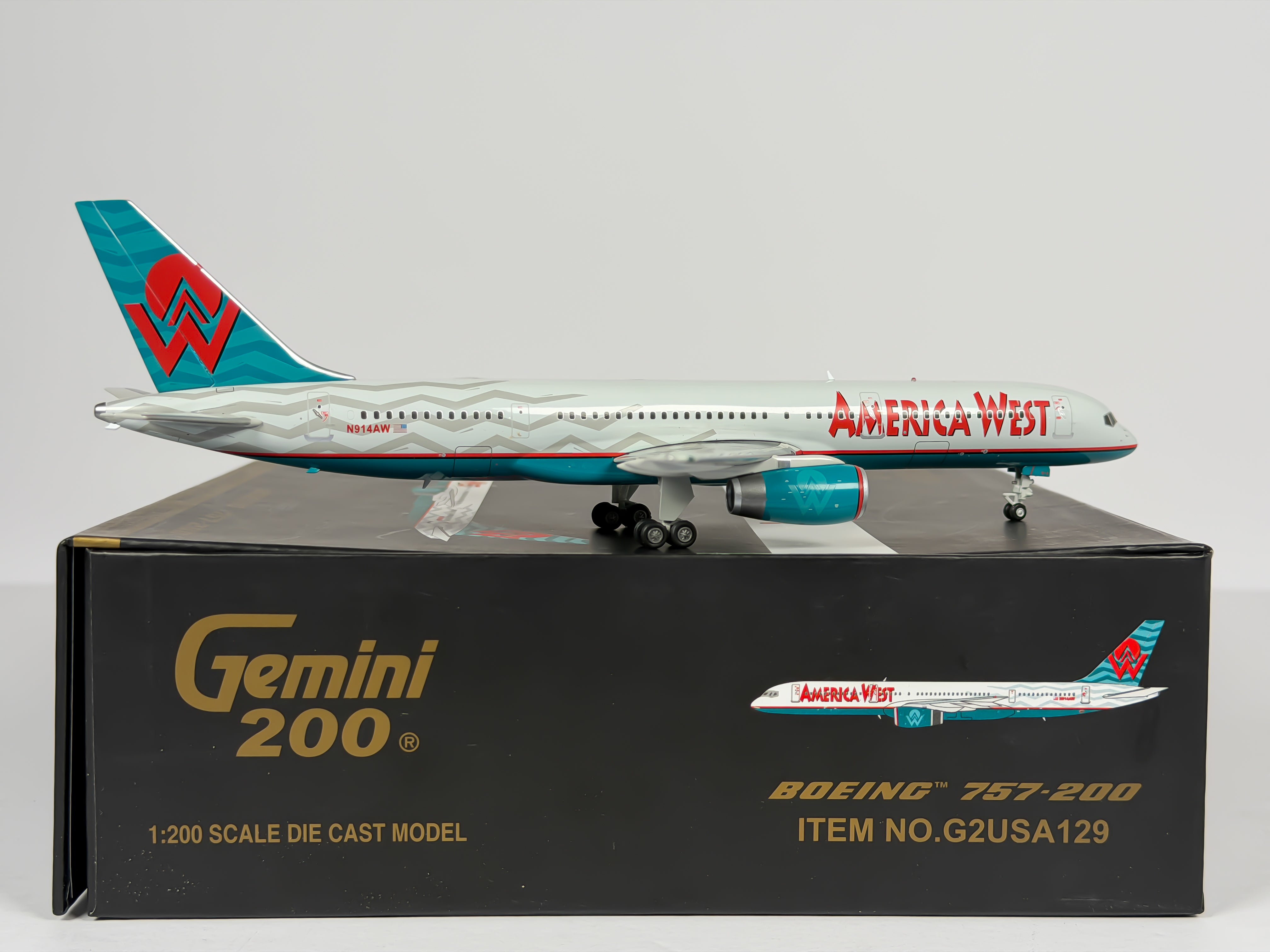 America West Boeing 757-200 1:200 Gemini Jets N914AW (G2USA129)