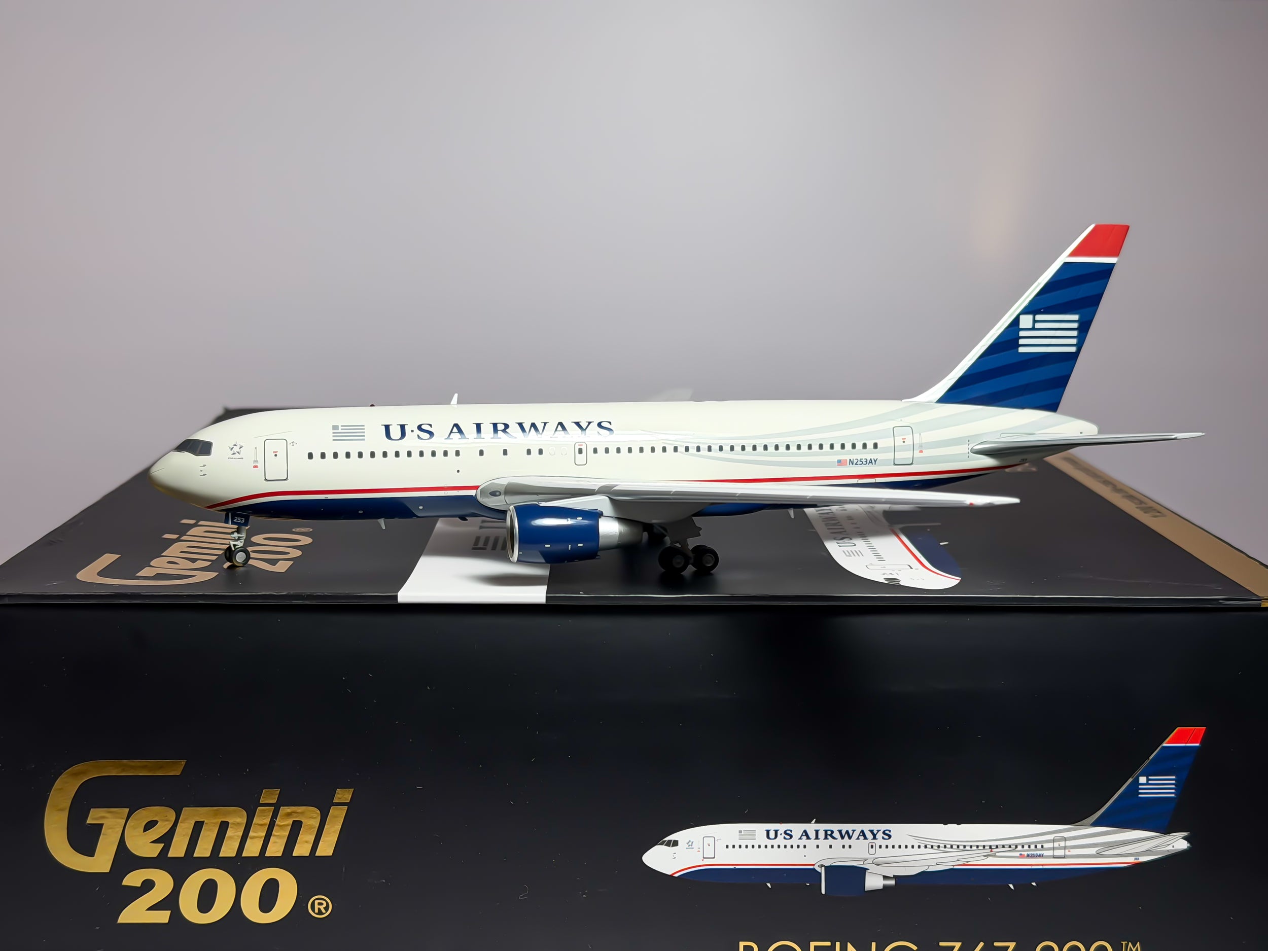 USAir Boeing 767-200 1:200 Gemini Jets N253AY (G2USA257)