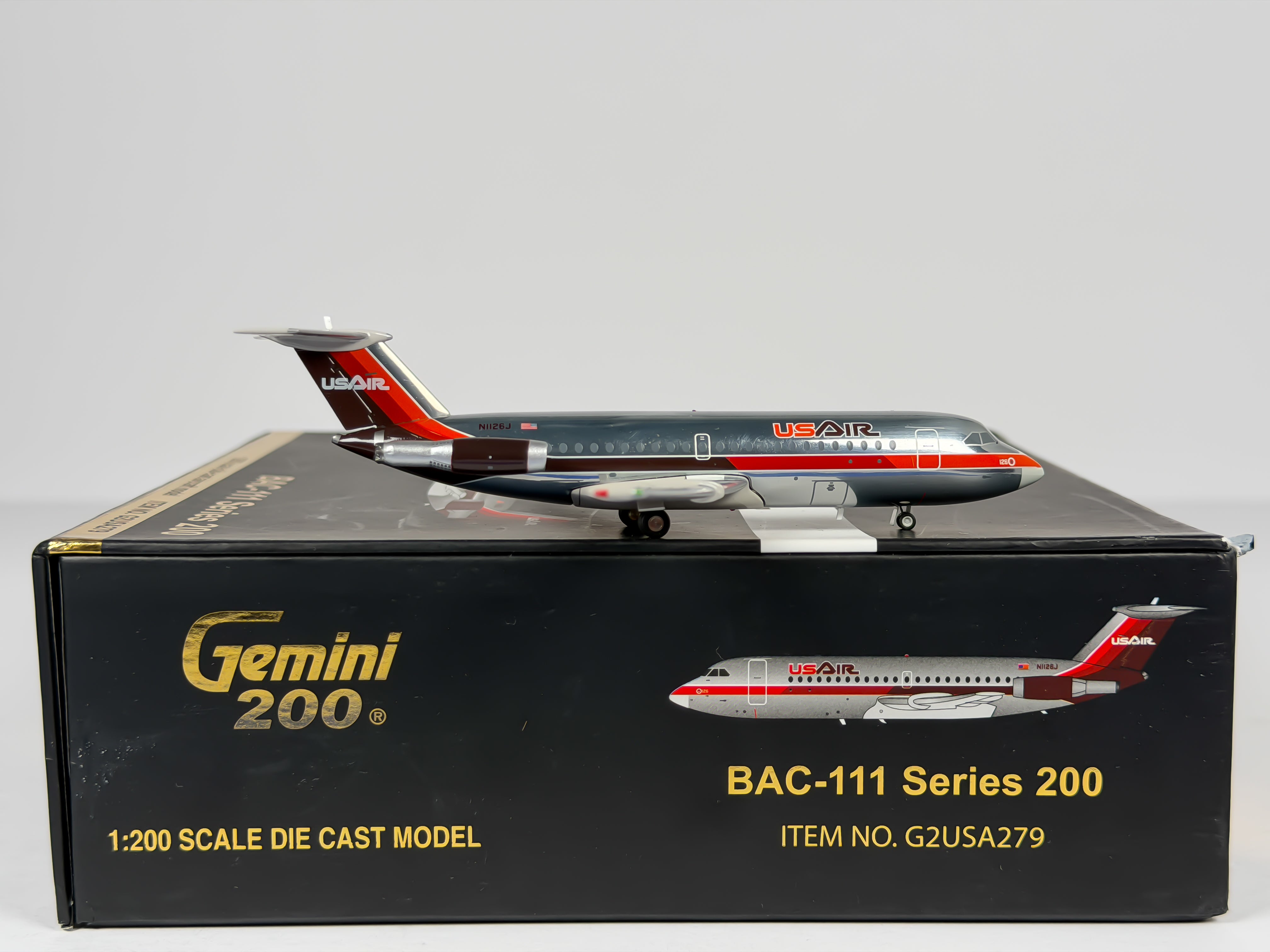 USAir BAC 1-11 1:200 Gemini Jets N1126J (G2USA279)