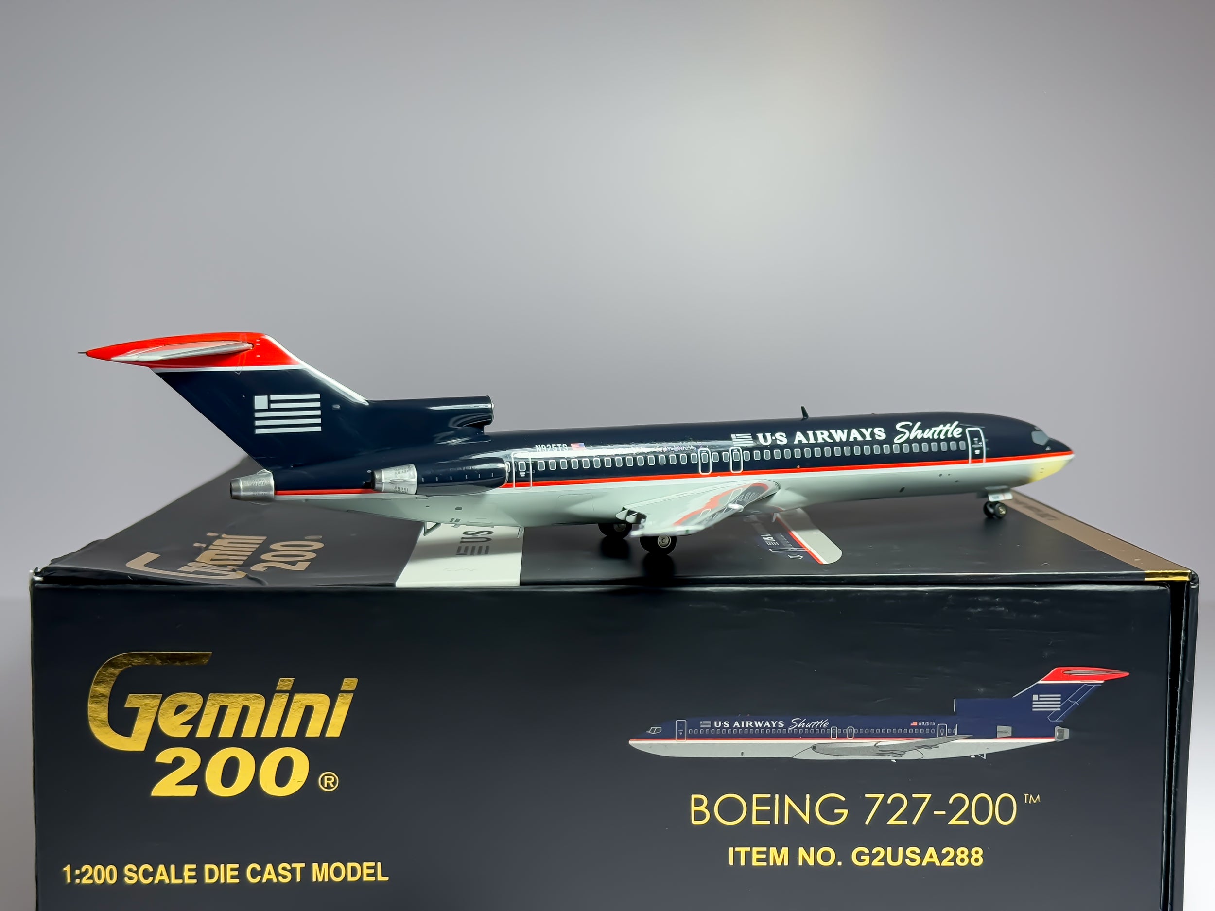U.S Airways Shuttle Boeing 727-200 1:200 Gemini Jets N925TS (G2USA288)
