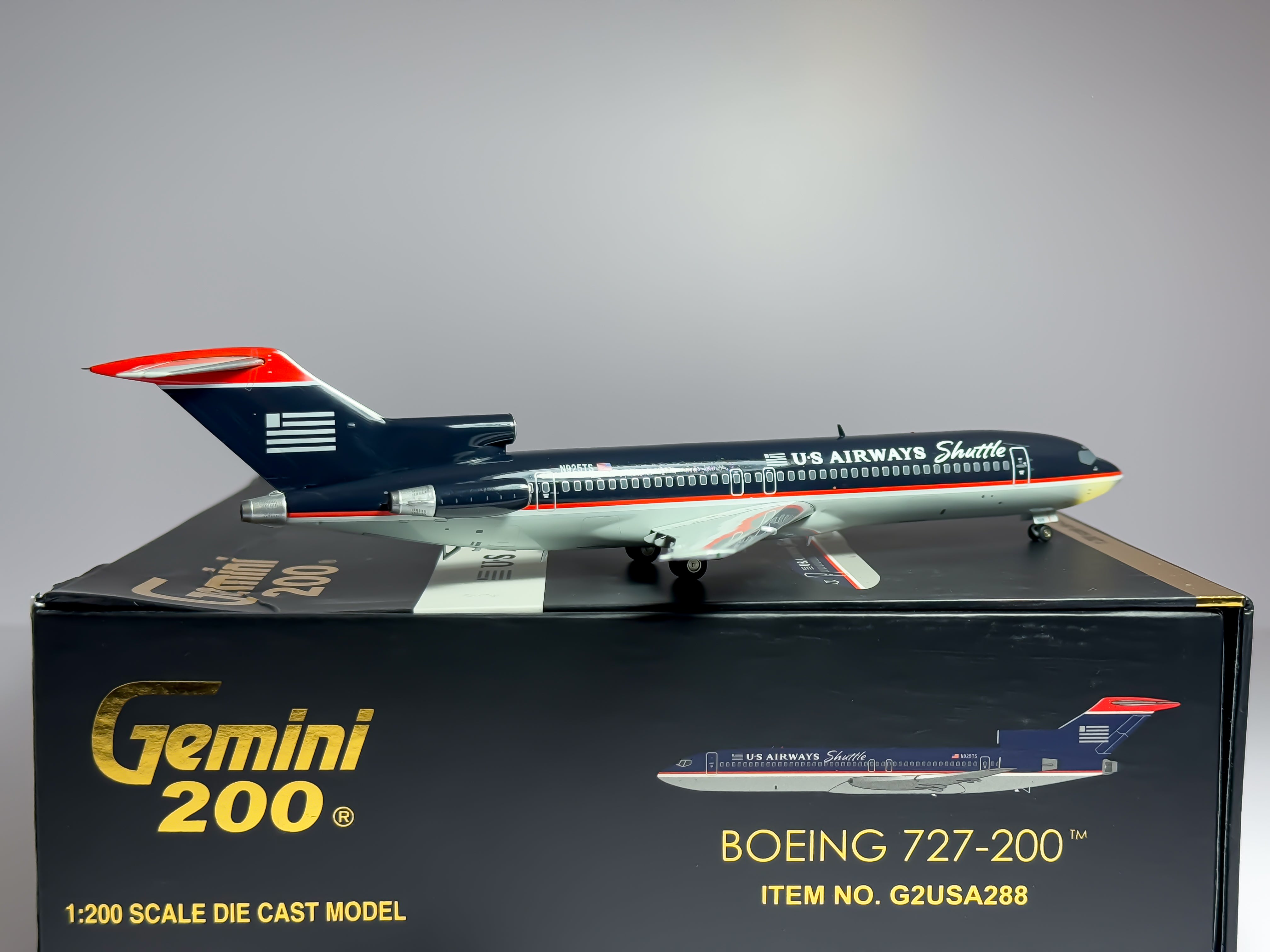 U.S Airways Shuttle Boeing 727-200 1:200 Gemini Jets N925TS (G2USA288)