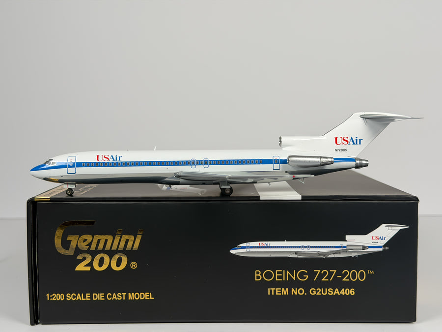 USAir Boeing 727-200 1:200 Gemini Jets N720US (G2USA406)