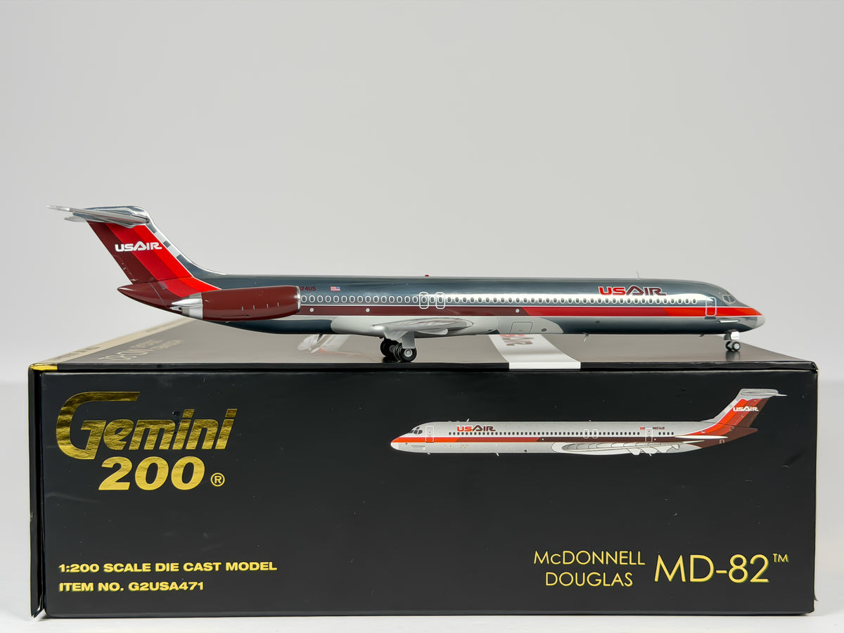 USAir McDonnell Douglas MD-81 1:200 Gemini Jets N824US (G2USA471)