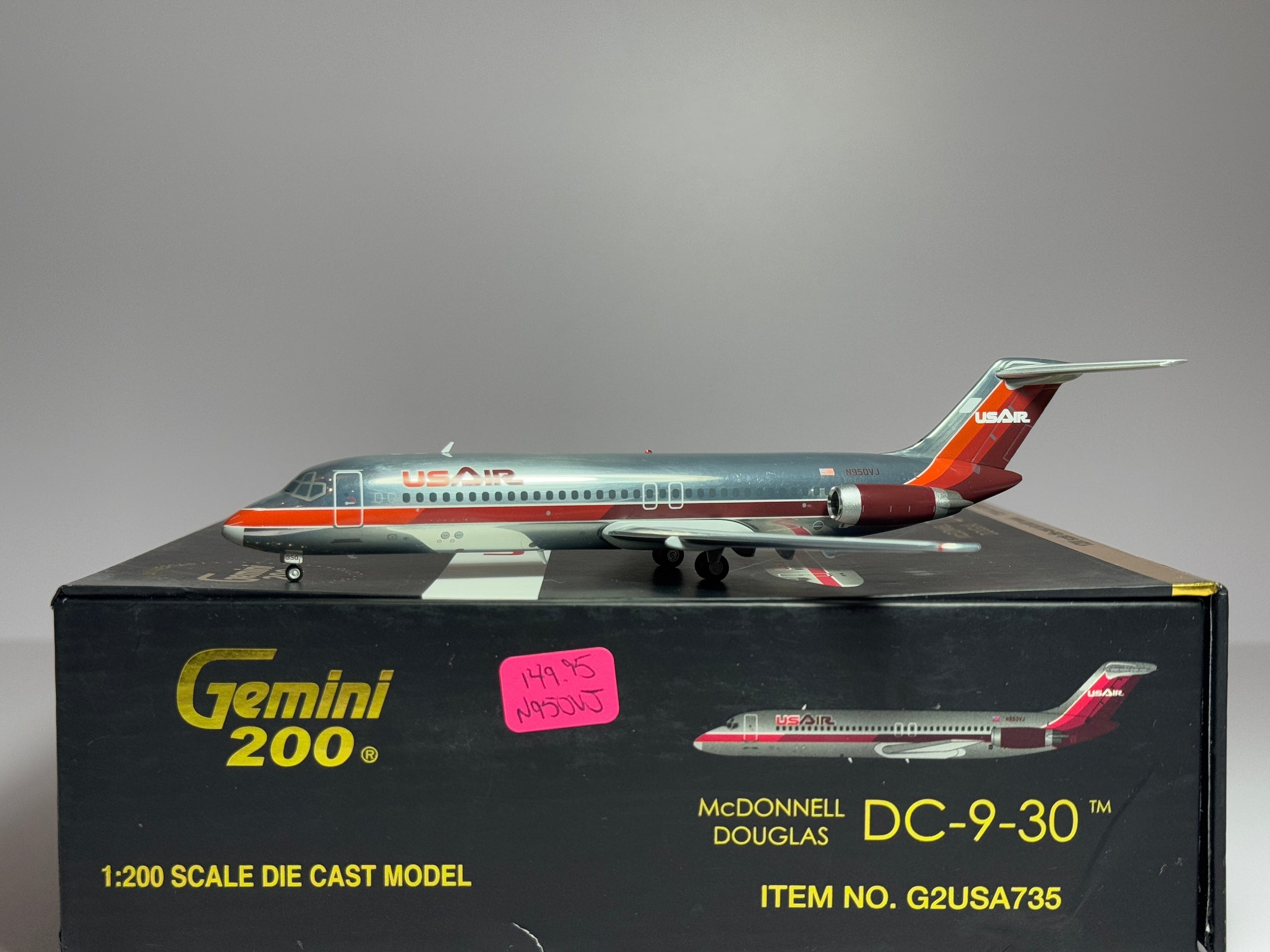 Gemini Jets 1:200 USAir Douglas DC-9-30 N950VJ polished G2USA735