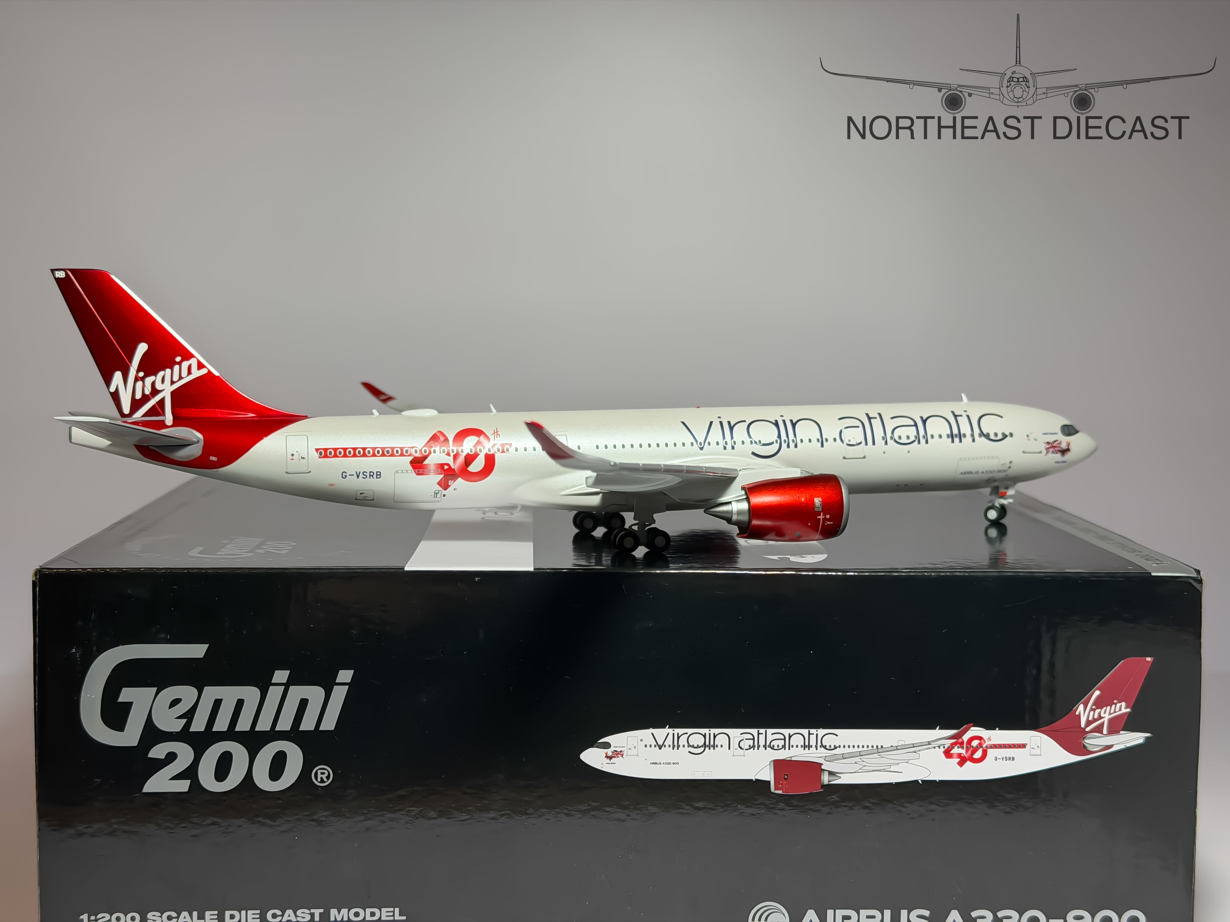 Virgin Atlantic Airbus A330-900 1:200 Gemini Jets G-VSRB (G2VIR1373)