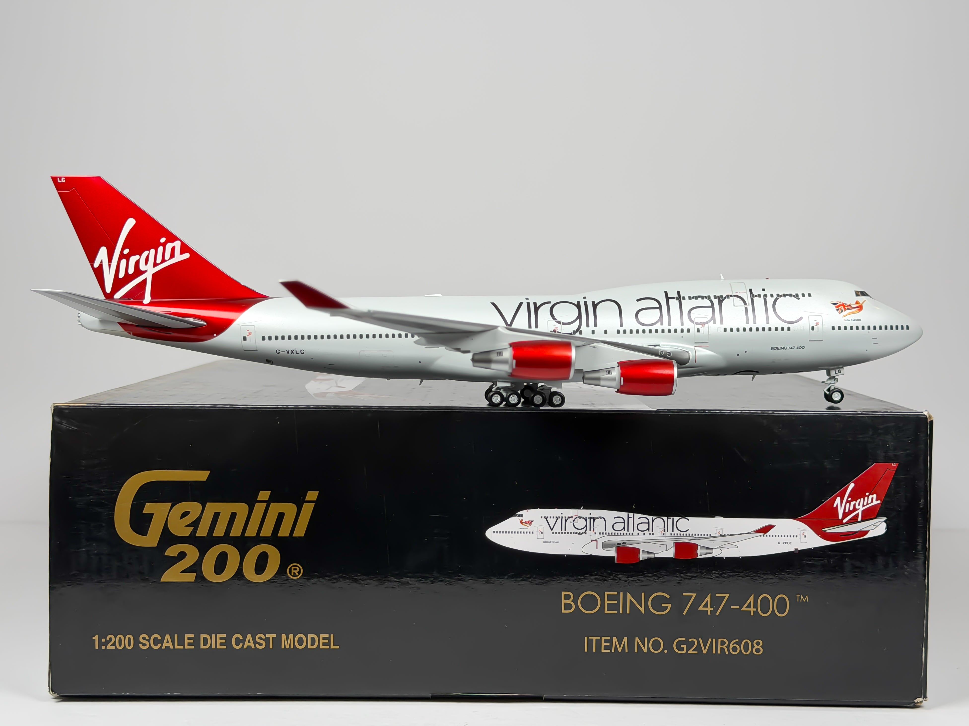 Virgin Atlantic Boeing 747-400 1:200 Gemini Jets G-VXLG (G2VIR608)