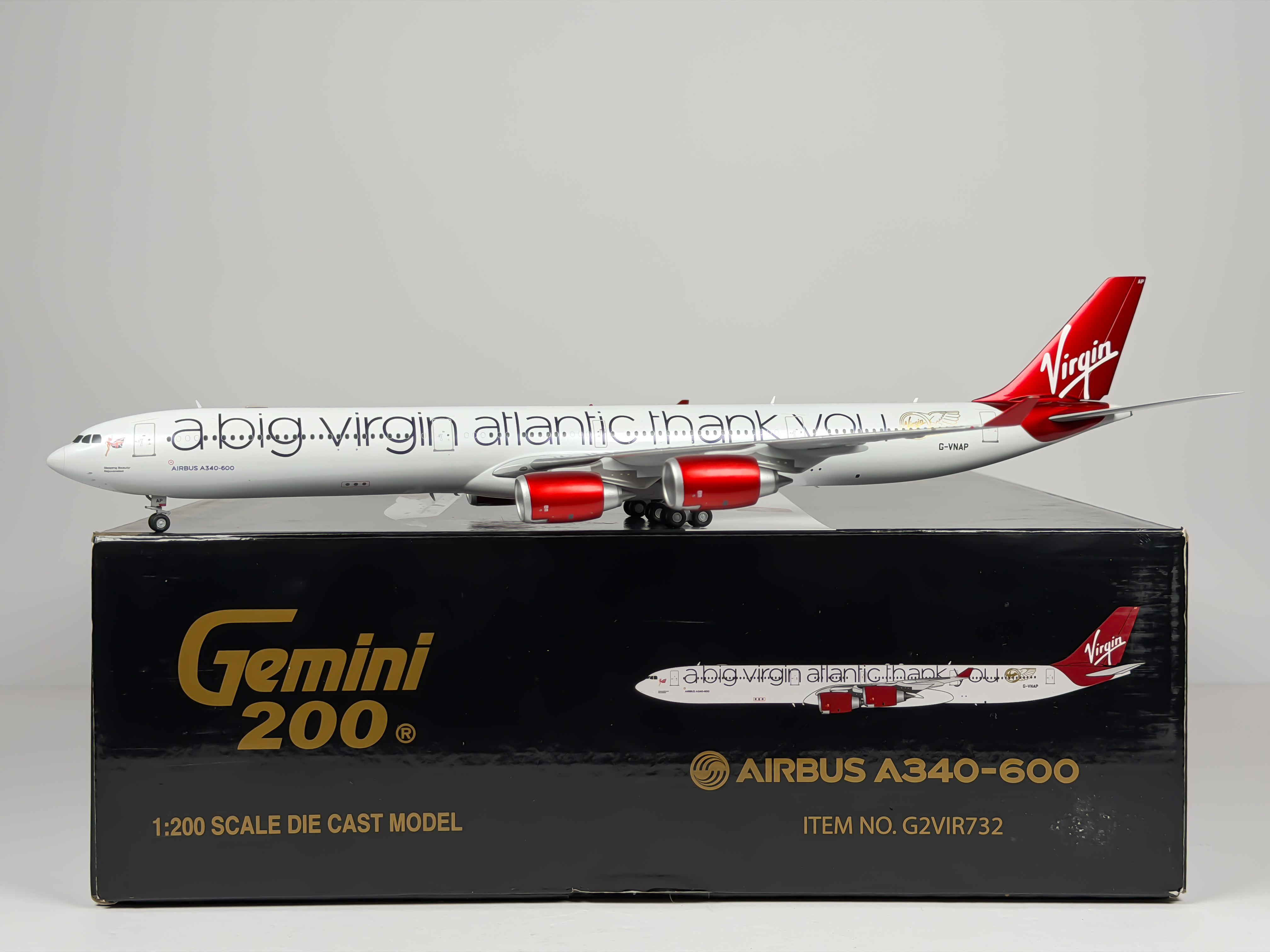 Virgin Atlantic Airbus A340-600 1:200 Gemini Jets G-VNAP (G2VIR732)