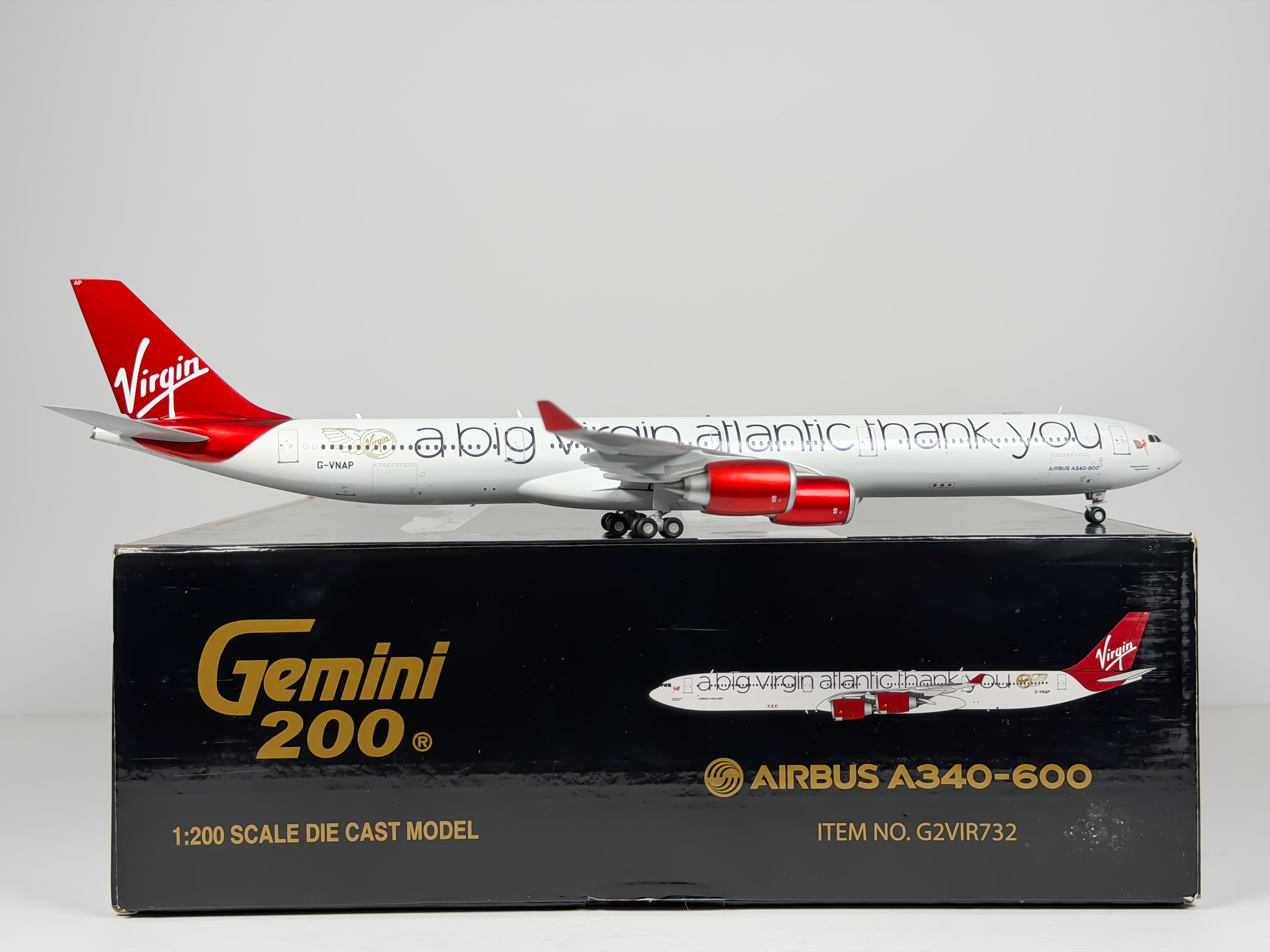 Virgin Atlantic Airbus A340-600 1:200 Gemini Jets G-VNAP (G2VIR732)