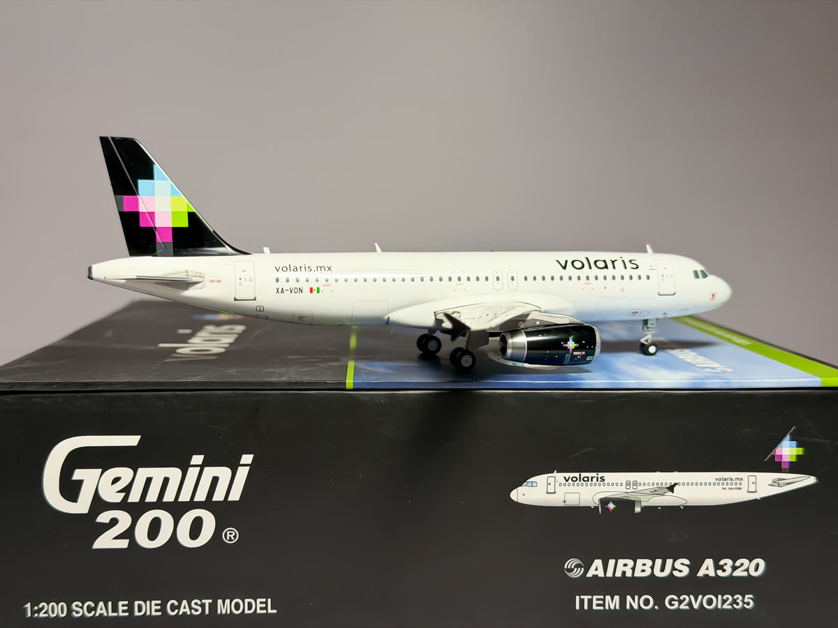 Volaris Airbus A320-200 1:200 Gemini Jets XA-VON (G2VOI235)