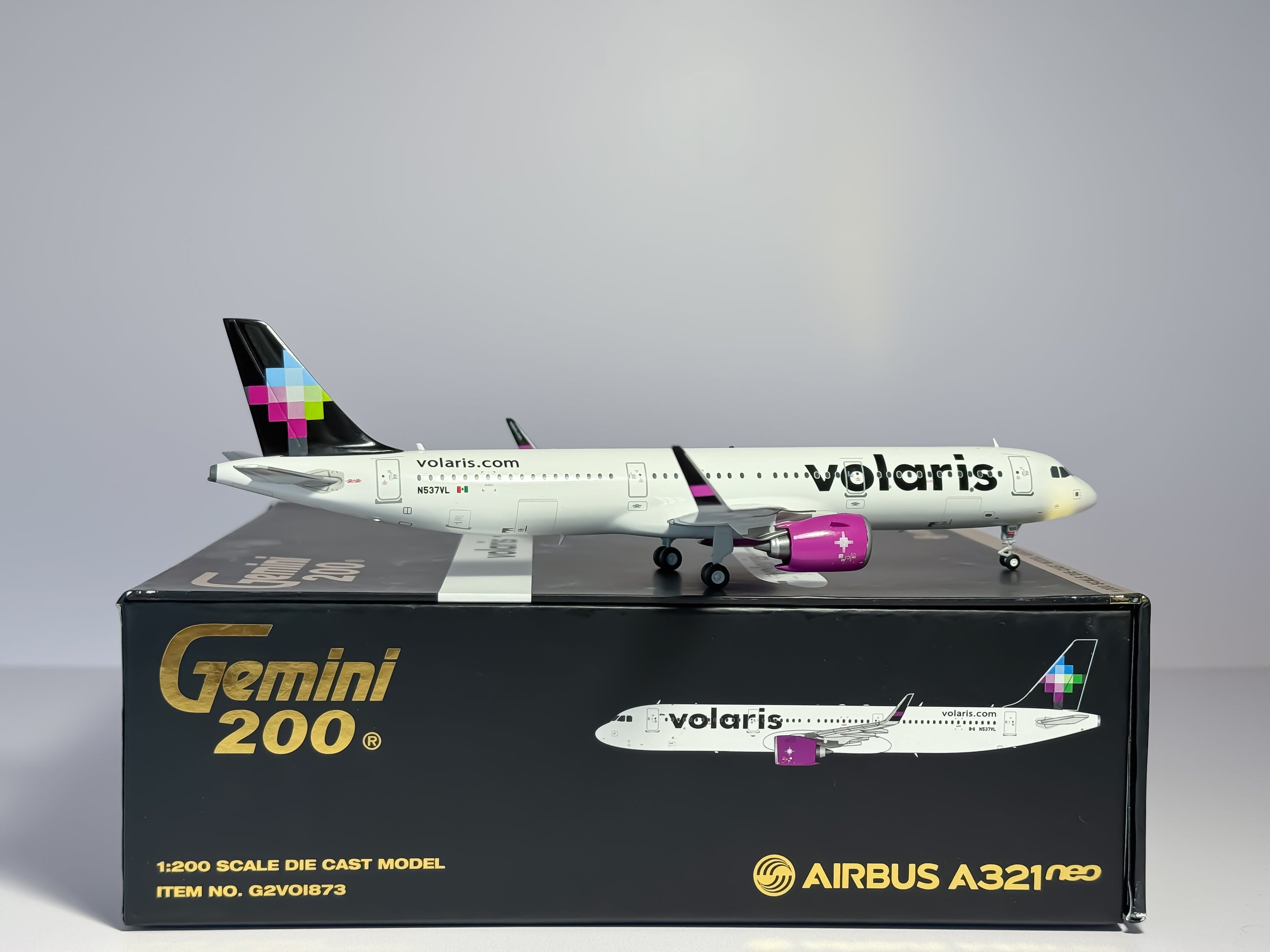 Volaris Airbus A321neo 1:200 Gemini Jets N537VL (G2VOI873)