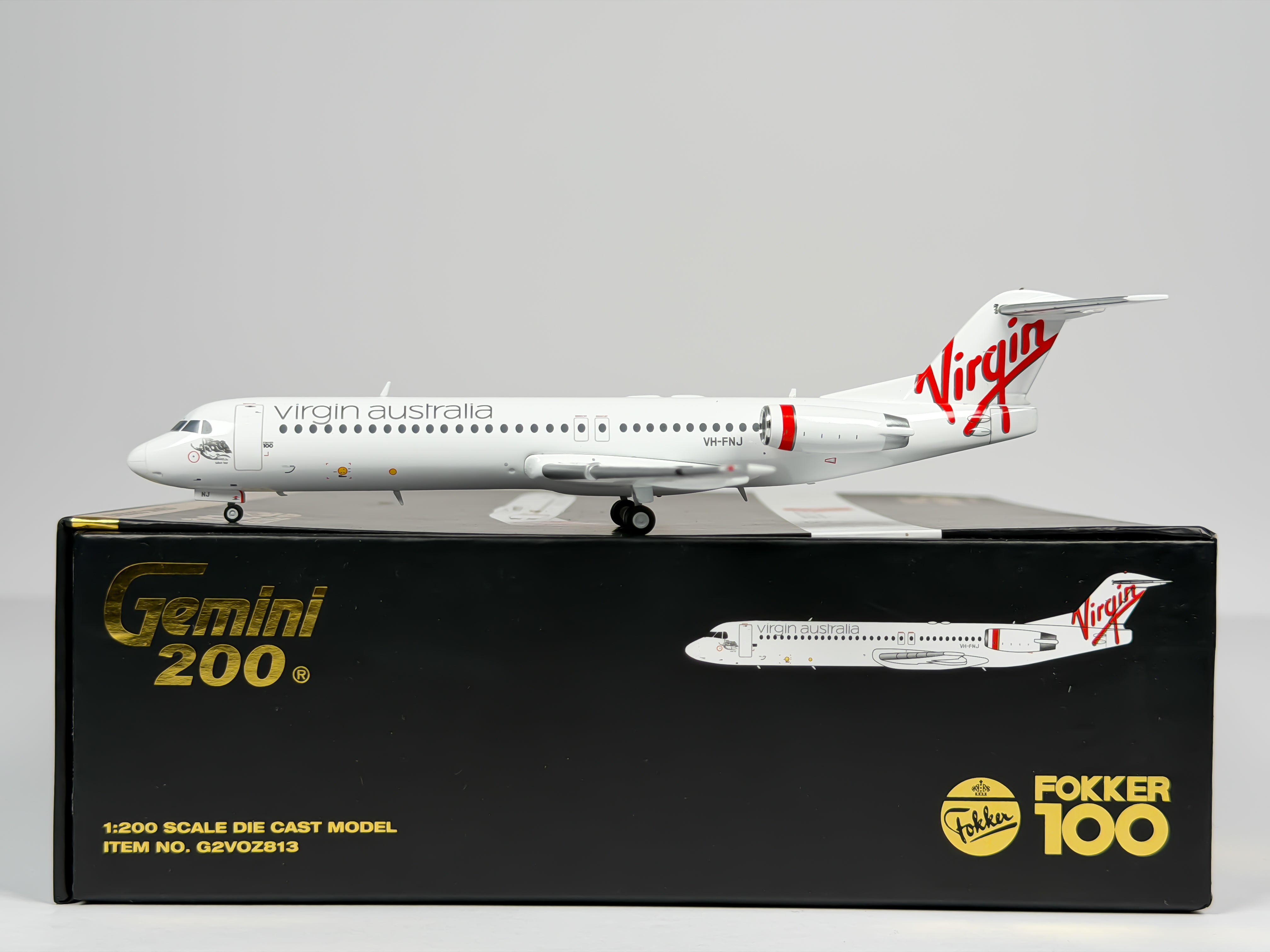Virgin Australia Fokker F-100 1:200 Gemini Jets VH-FNJ (G2VOZ813)