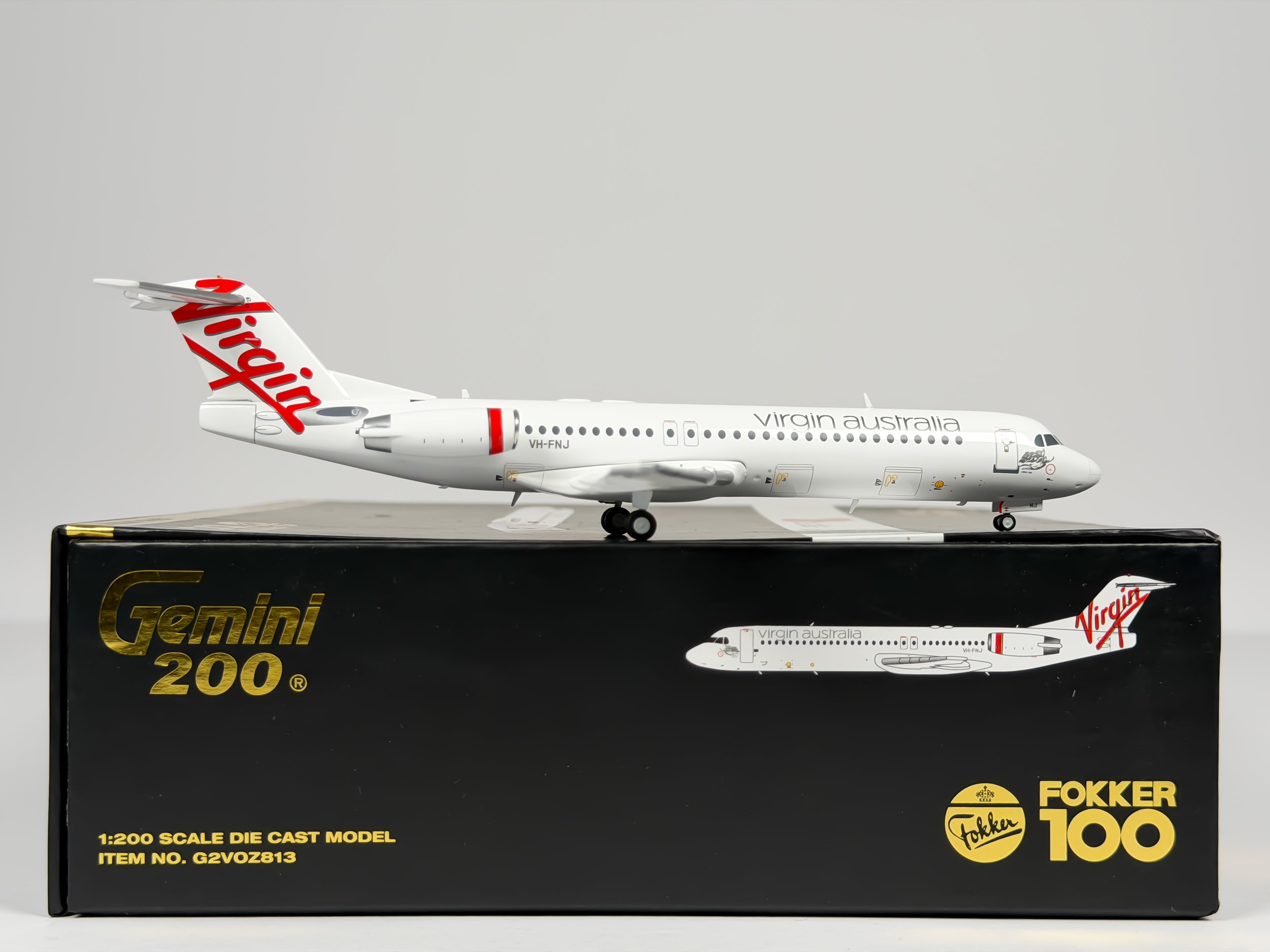 Virgin Australia Fokker F-100 1:200 Gemini Jets VH-FNJ (G2VOZ813)