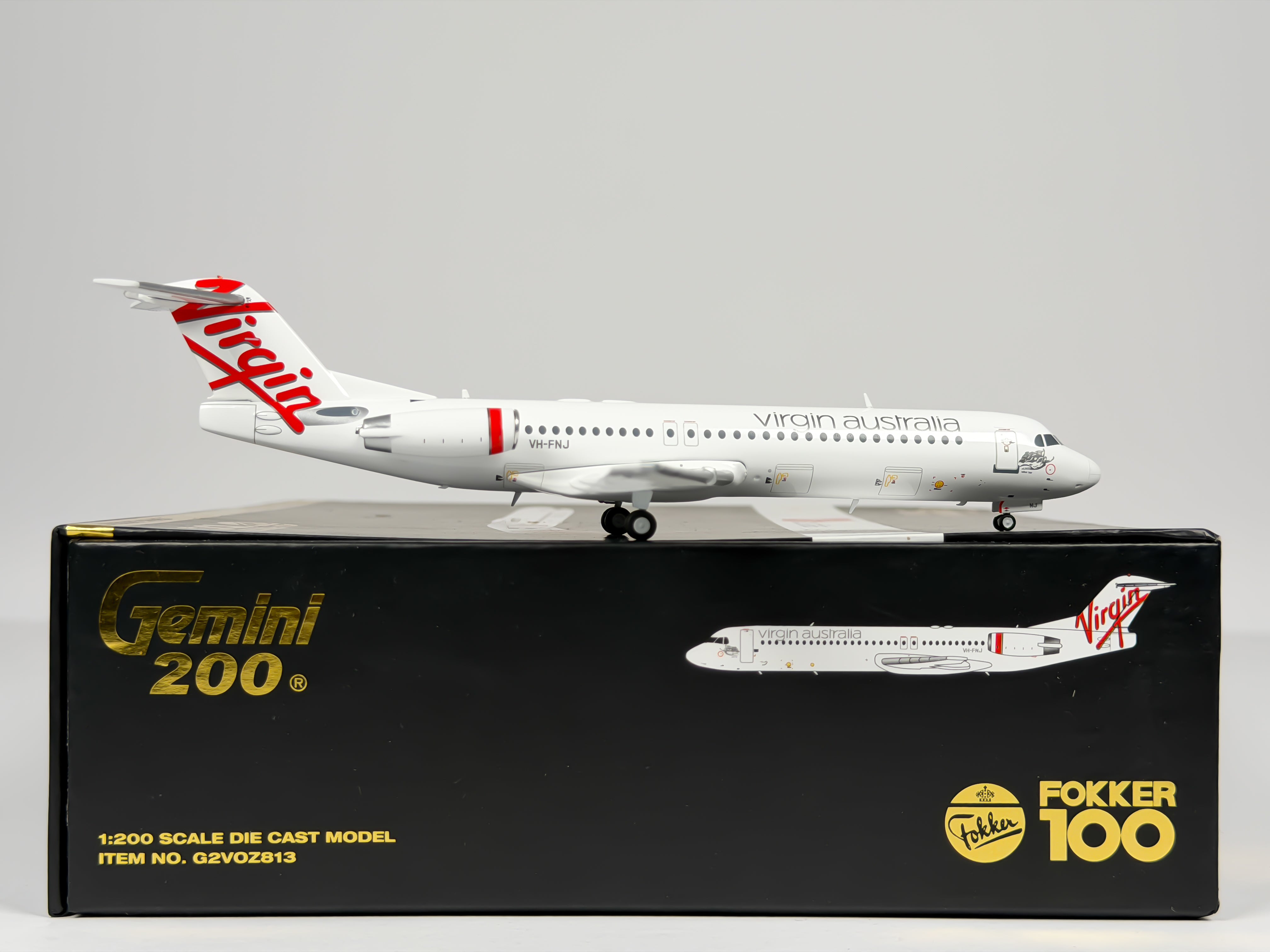 Virgin Australia Fokker F-100 1:200 Gemini Jets VH-FNJ (G2VOZ813)