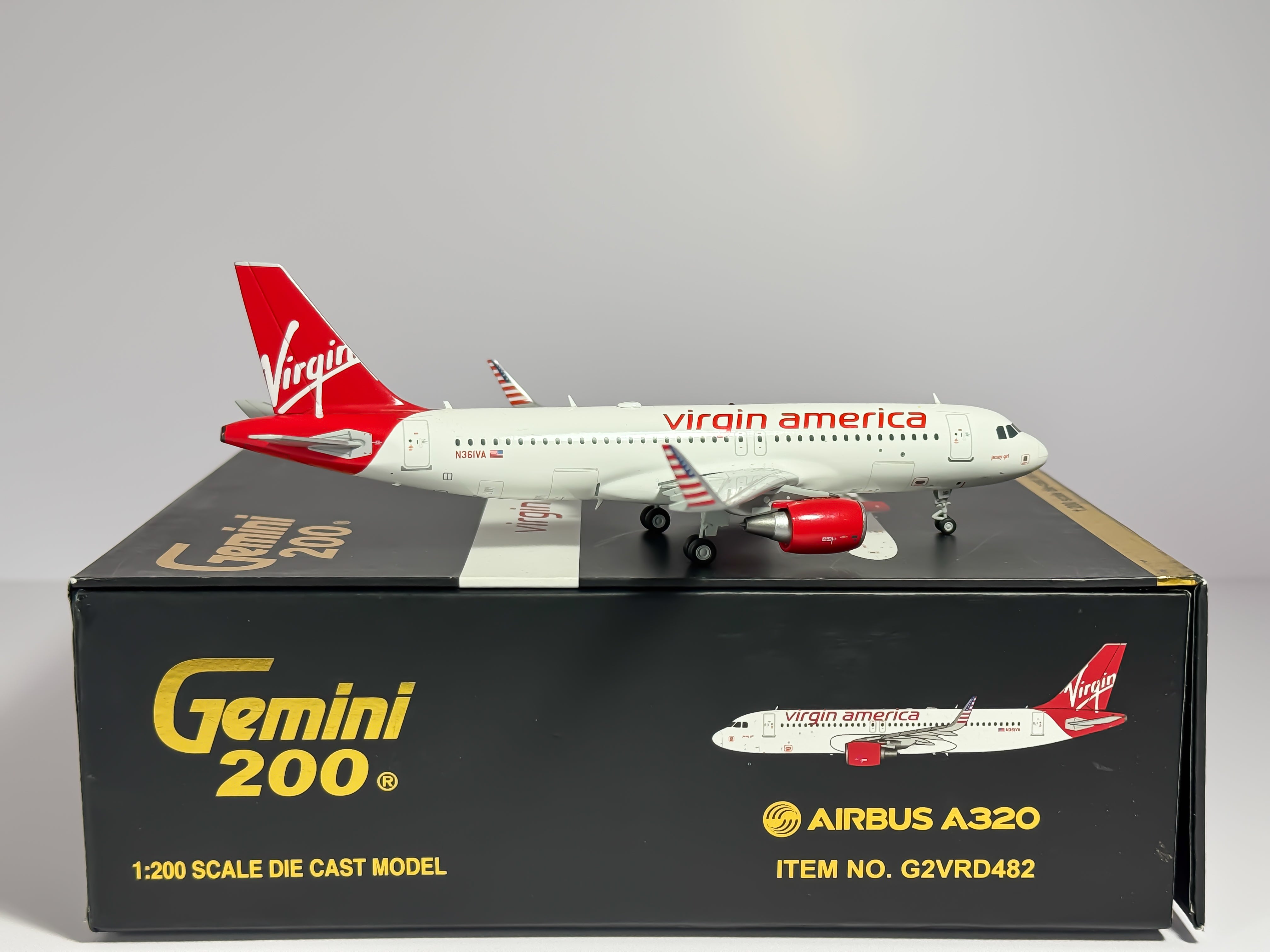Virgin America Airbus A320 1:200 Gemini Jets N361VA (G2VRD482)