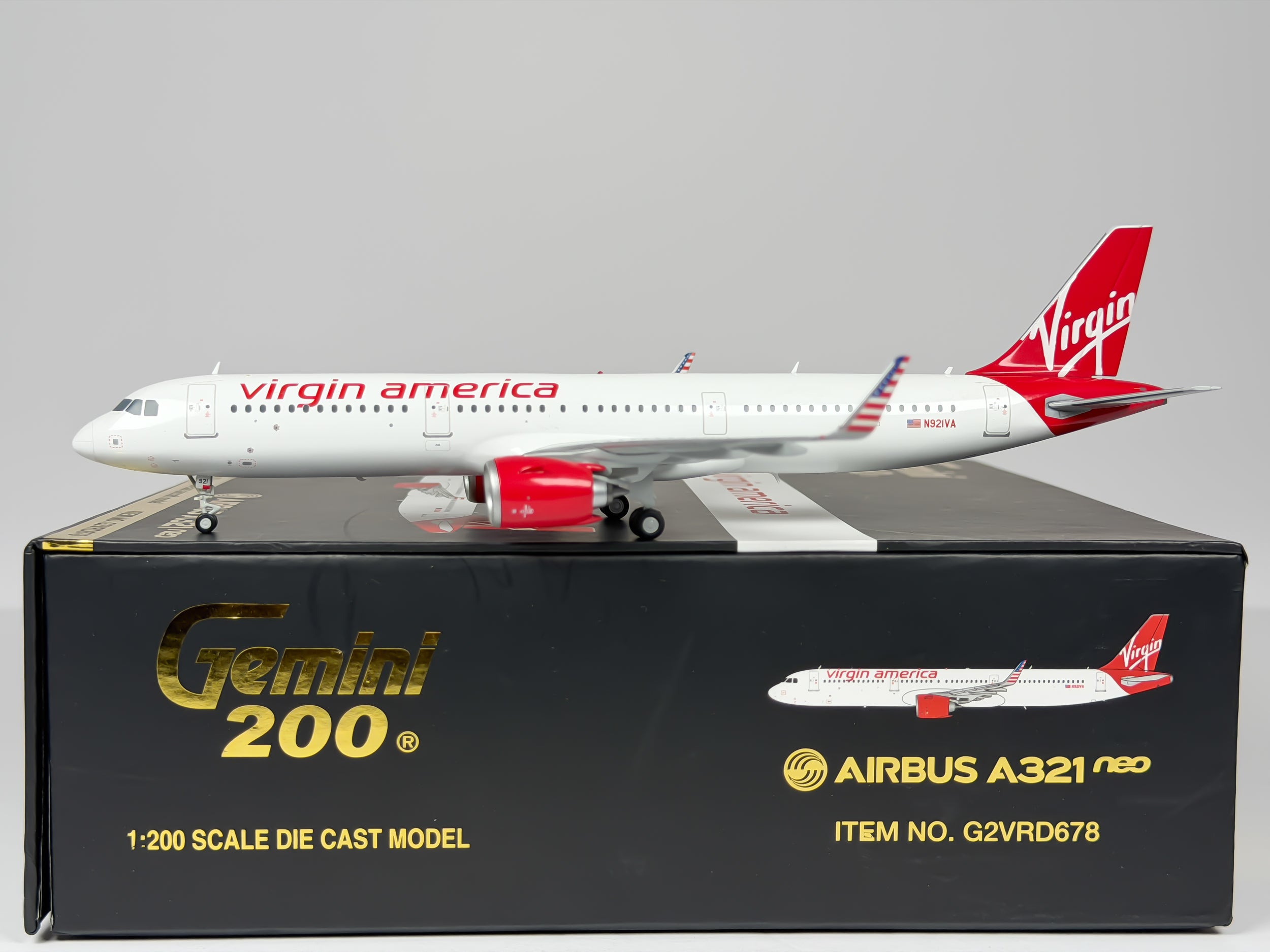 Virgin America Airbus A321neo 1:200 Gemini Jets N921VA (G2VRD678)
