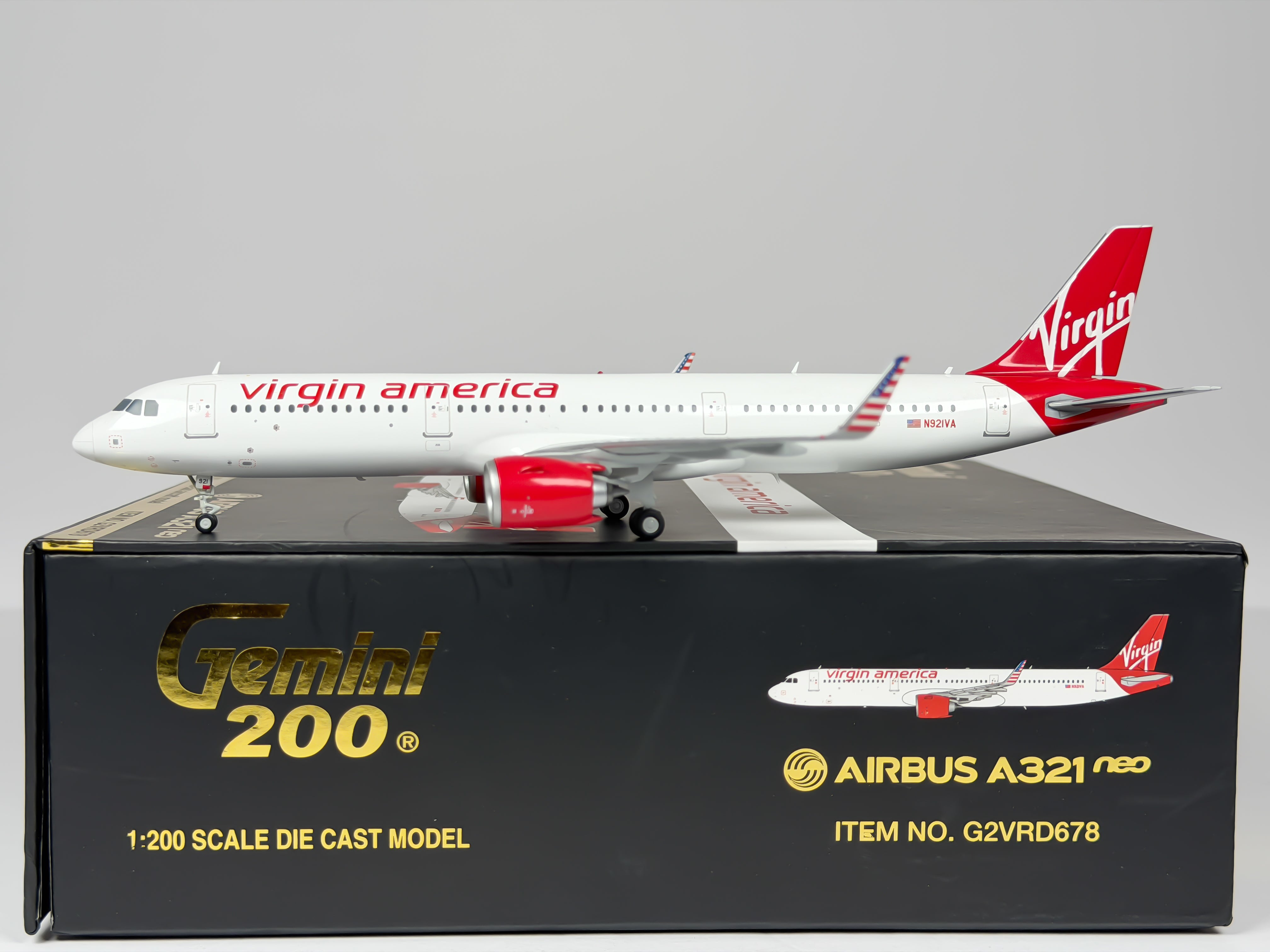 Virgin America Airbus A321neo 1:200 Gemini Jets N921VA (G2VRD678)