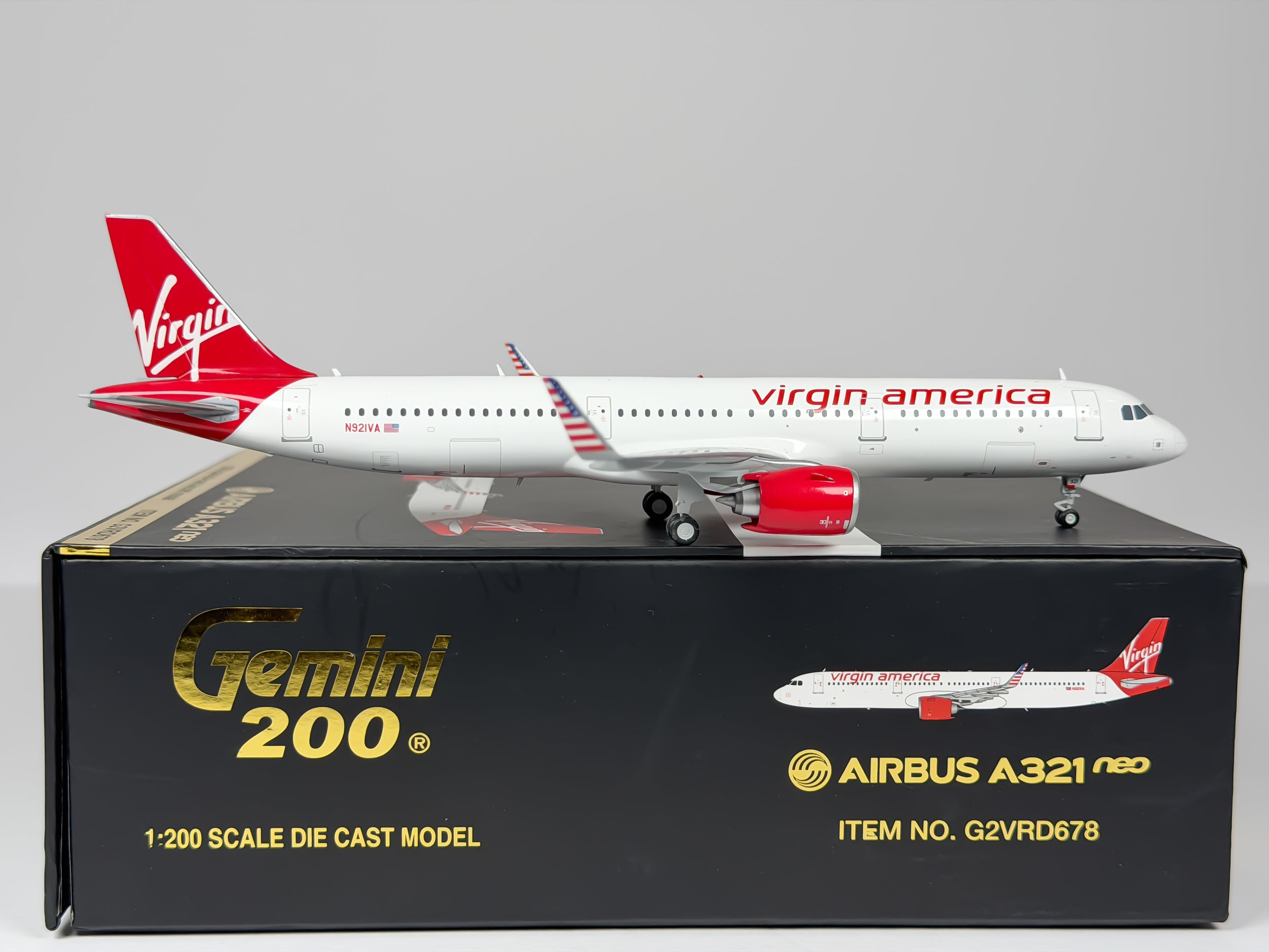 Virgin America Airbus A321neo 1:200 Gemini Jets N921VA (G2VRD678)
