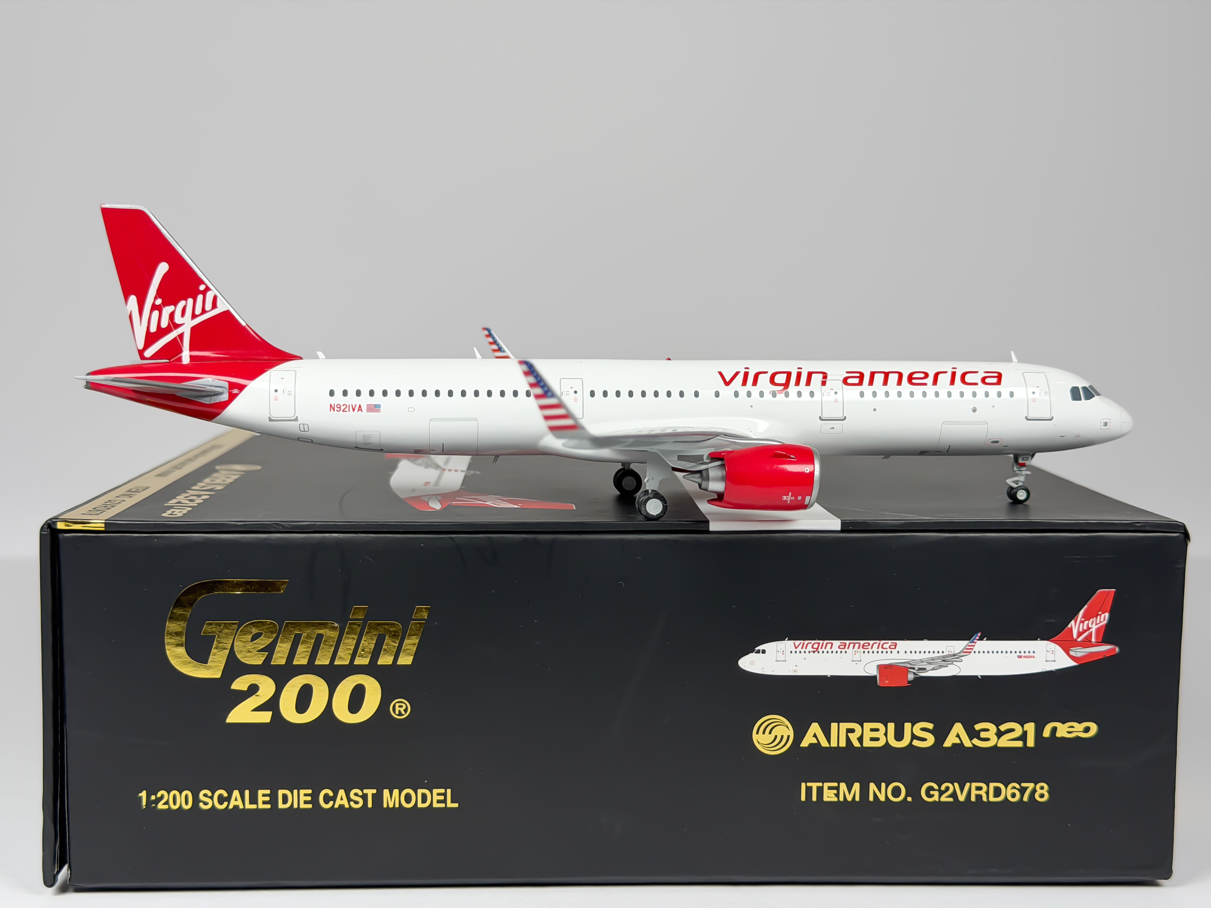Virgin America Airbus A321neo 1:200 Gemini Jets N921VA (G2VRD678)