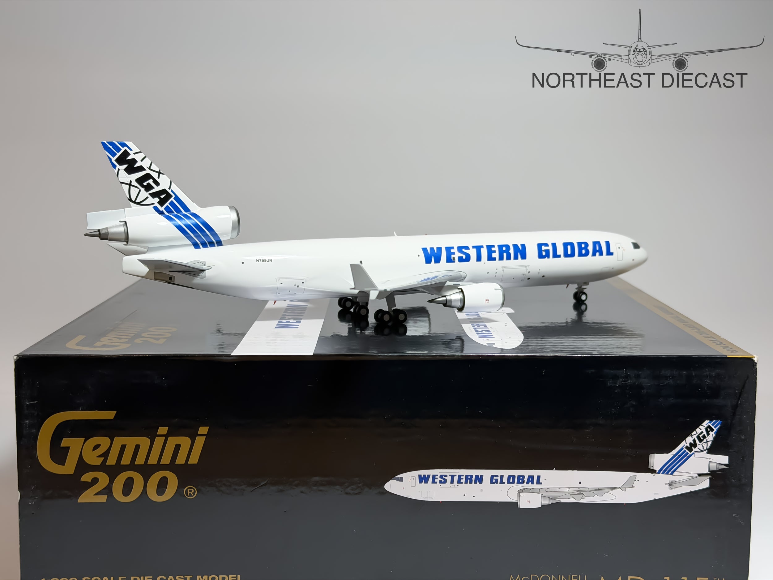 Western Global Airlines McDonnell Douglas MD-11F 1:200 Gemini Jets N799JN (G2WGN901)