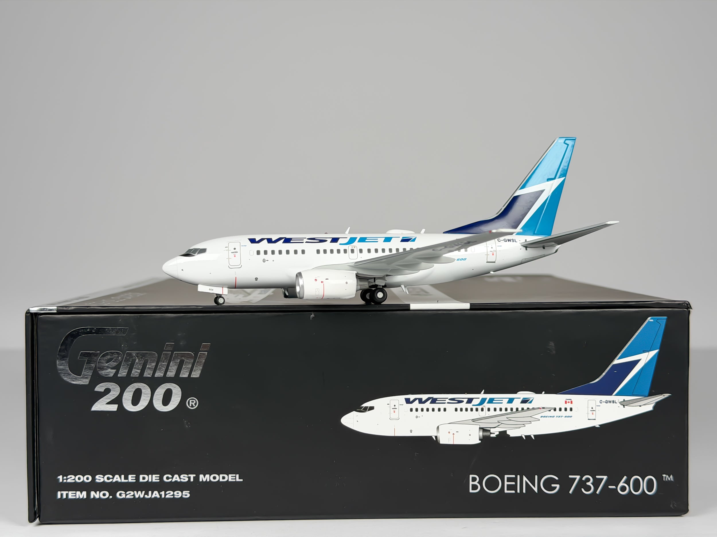 WestJet Boeing 737-600 1:200 Gemini Jets C-GWSL (G2WJA1295)