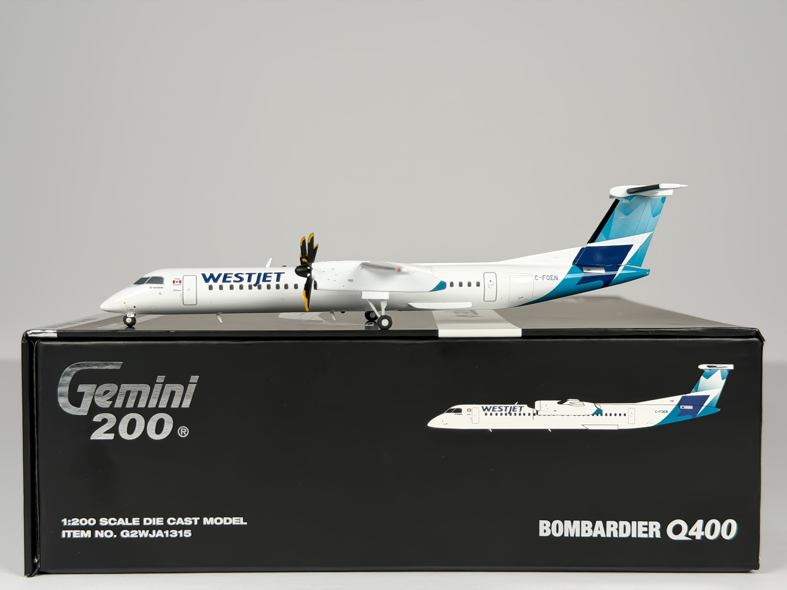 WestJet De Havilland Q400 1:200 Gemini Jets C-FOEN (G2WJA1315)