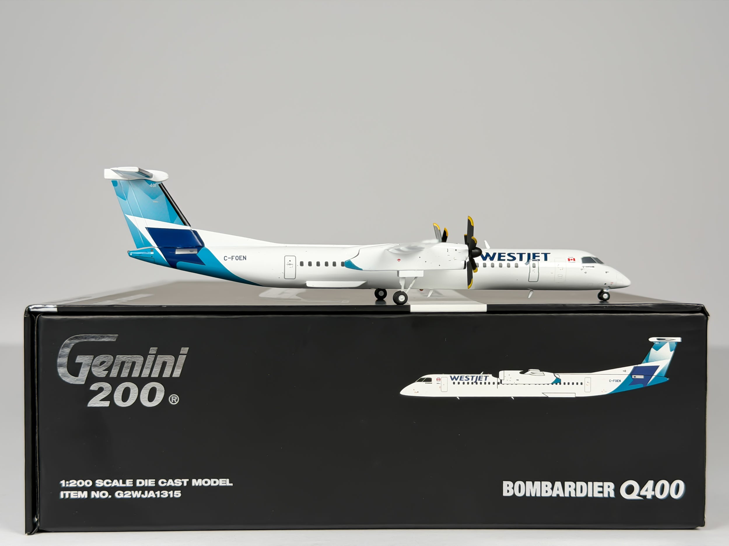 WestJet De Havilland Q400 1:200 Gemini Jets C-FOEN (G2WJA1315)