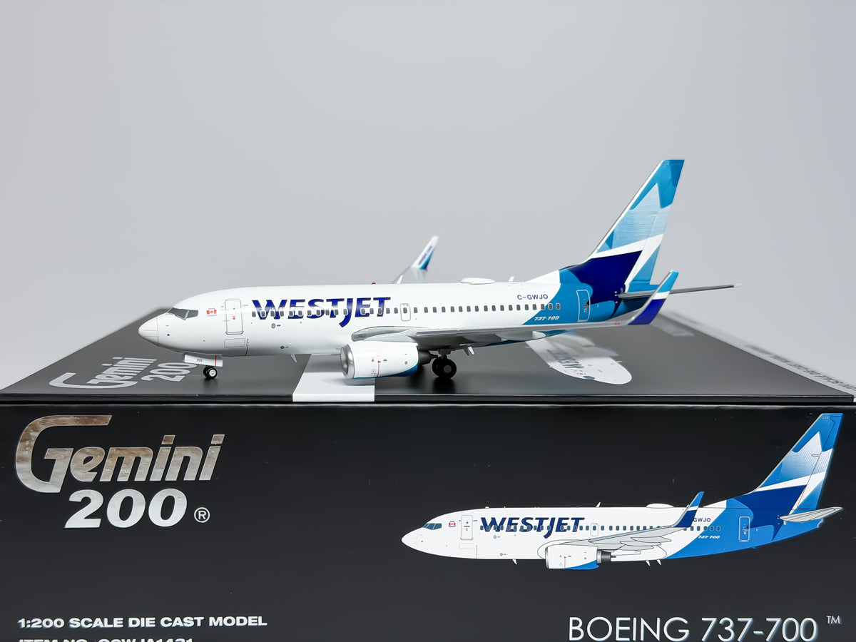 WestJet Boeing 737-700 1:200 Gemini Jets C-GWJO (G2WJA1431)
