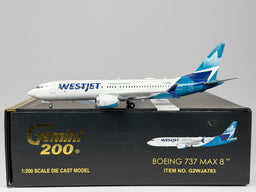 WestJet Boeing 737 MAX 8 1:200 Gemini Jets C-GZSG (G2WJA783)