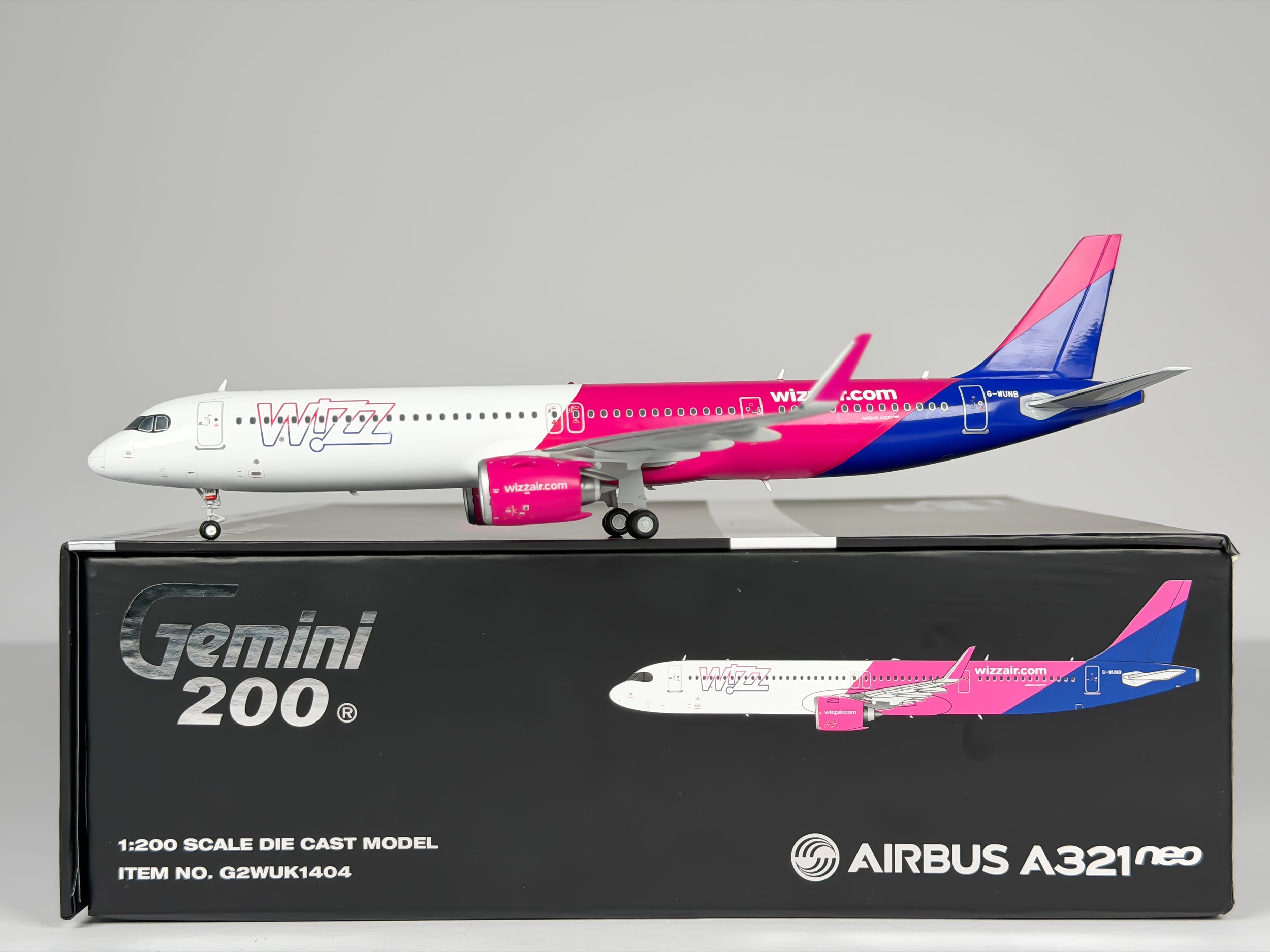 Wizz Air Airbus A321neo 1:200 Gemini Jets G-WUNB (G2WUK1404)